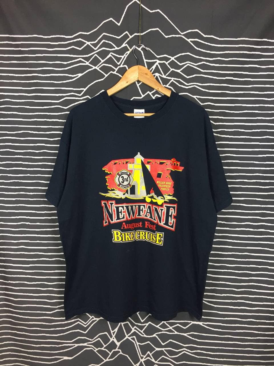 Harley Davidson × Vintage Vtg 2008 Bike Cruise 3rd Annual Newfane August Fest Tee Size US XL / EU 56 / 4 - 1 Thumbnail