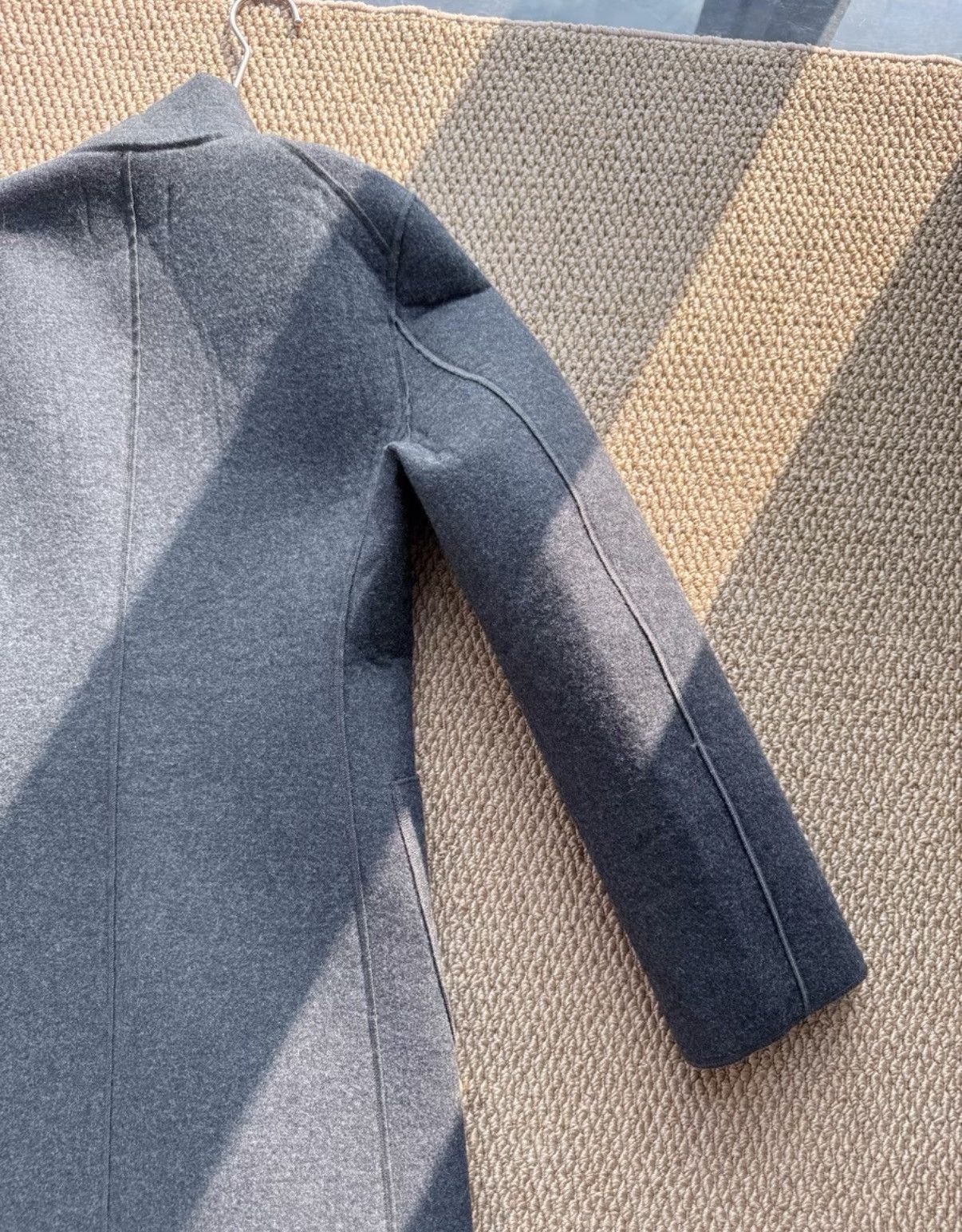 Comme des Garcons COMME des GARÇONS Dark Grey Wool Stand Collar Coat K23 Size US S / EU 44-46 / 1 - 8 Thumbnail