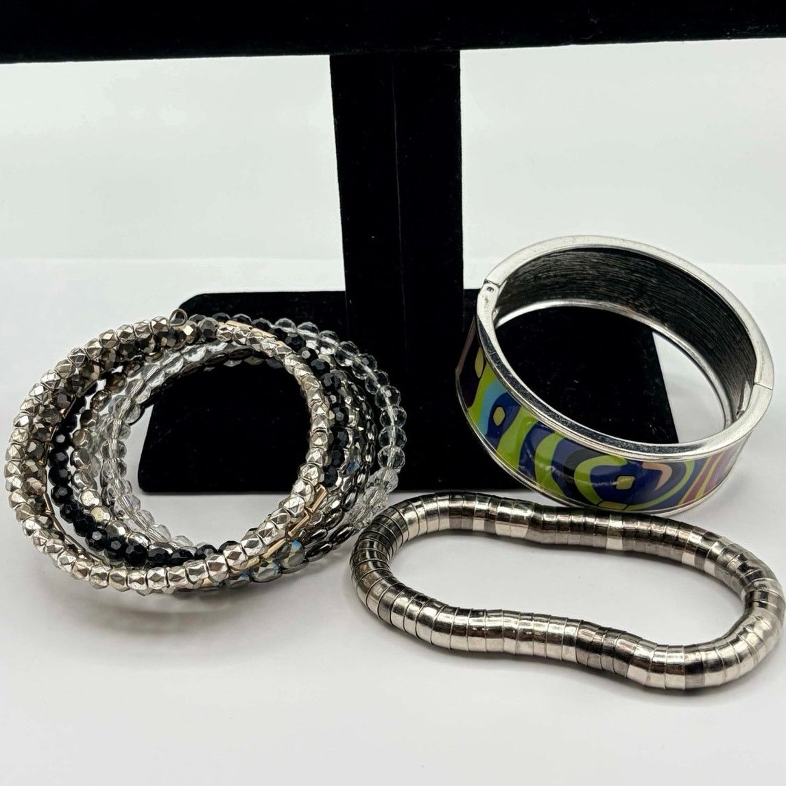 Other Silver & Green Beaded Bracelet Bundle Size ONE SIZE - 2 Thumbnail