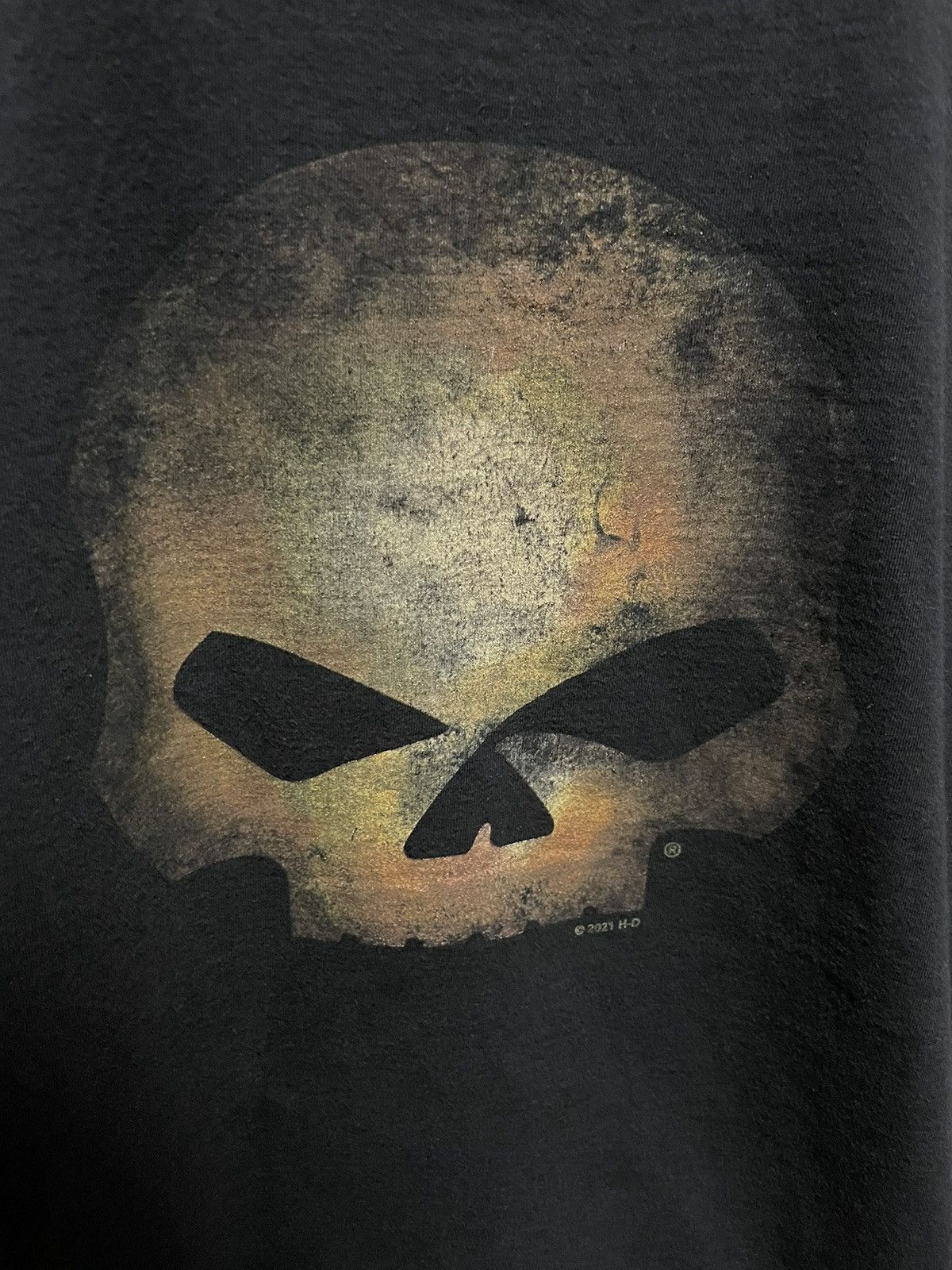 Harley Davidson × Vintage **RARE** 💀🔥Harley Davidson Punisher Skull T Shirt Size US M / EU 48-50 / 2 - 4 Thumbnail