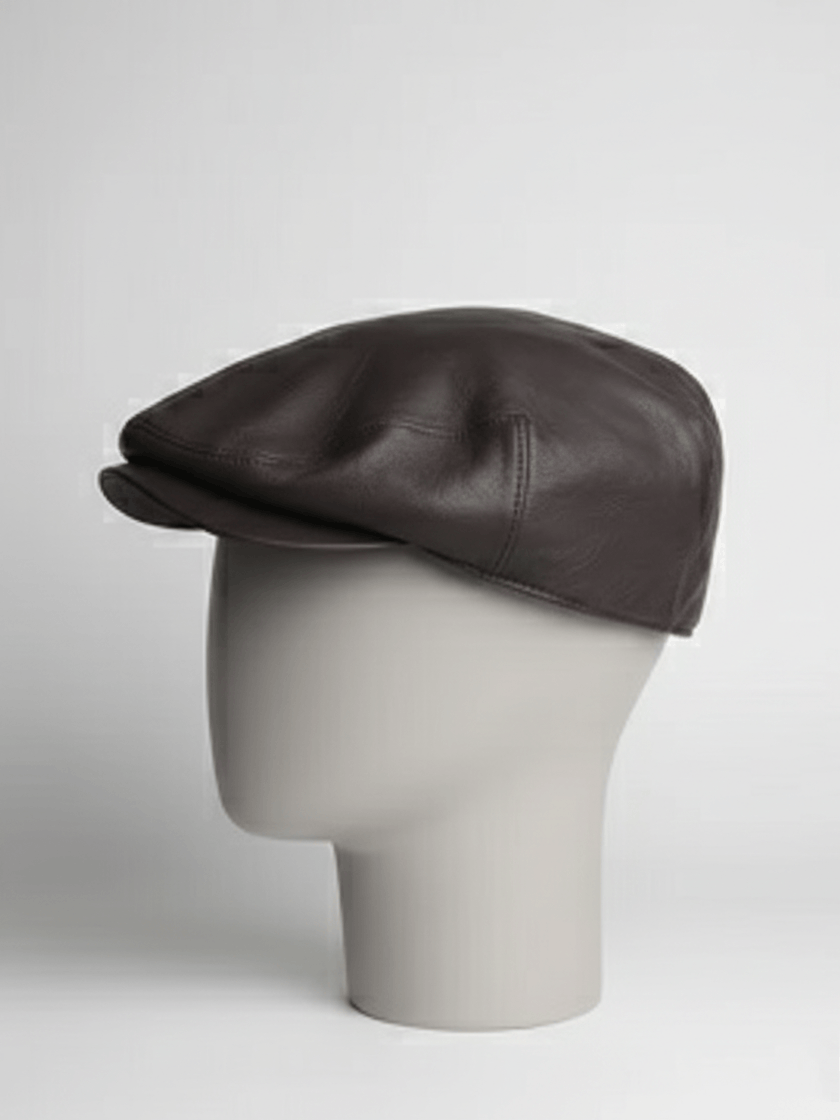 Vintage Vintage 80s Orvis Deerskin Leather Flat Cap Size ONE SIZE - 1 Thumbnail