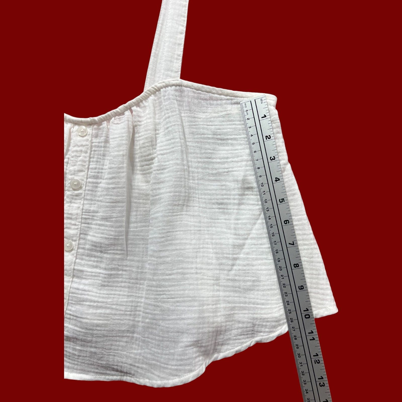 Other Colsie - Women's Tiny Tank Top - White - Large Size L / US 10 / IT 46 - 6 Thumbnail