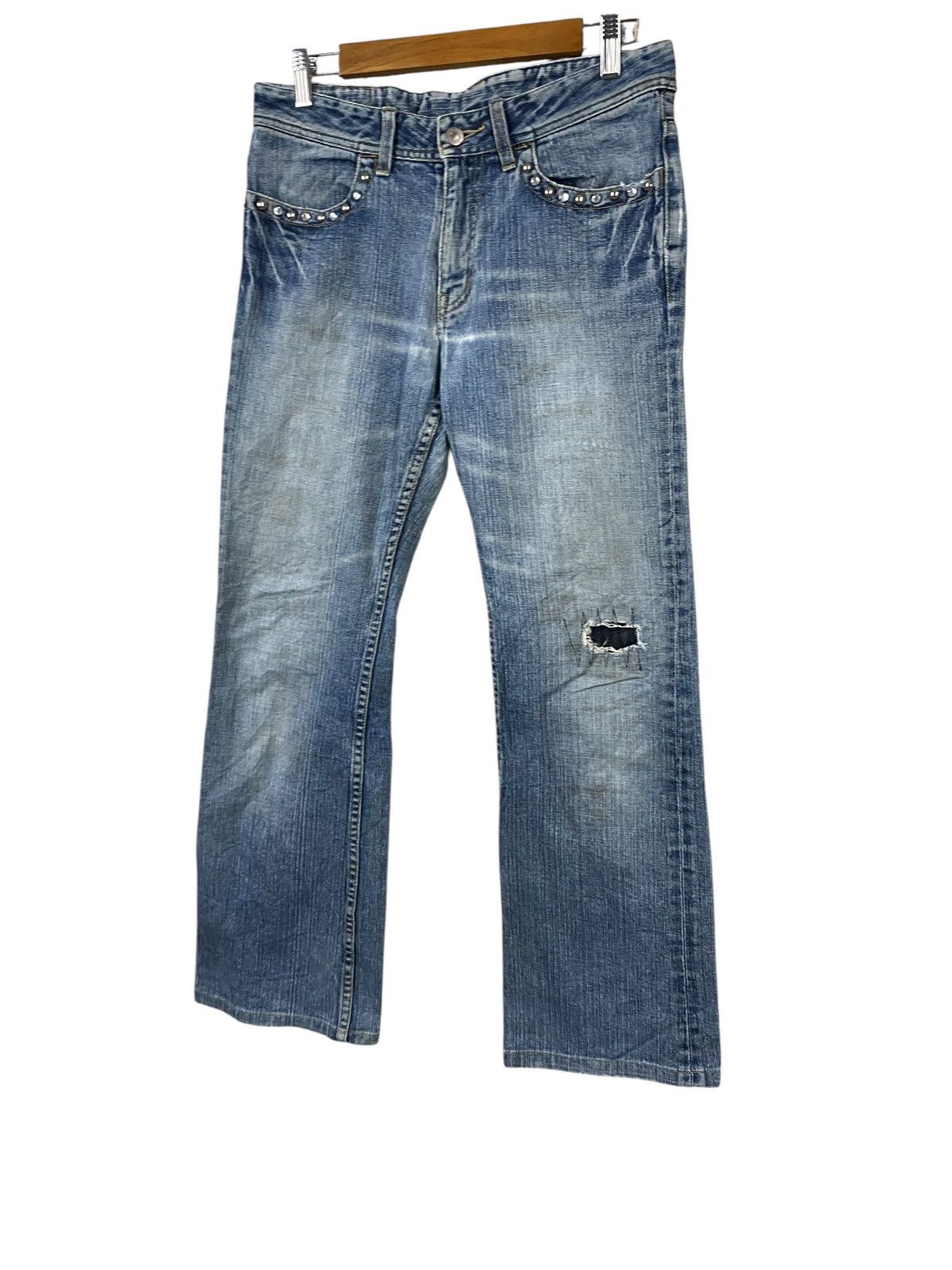 Japanese Brand Mens bigi japanase brand flared denim pant Size US 32 / EU 48 - 4 Thumbnail