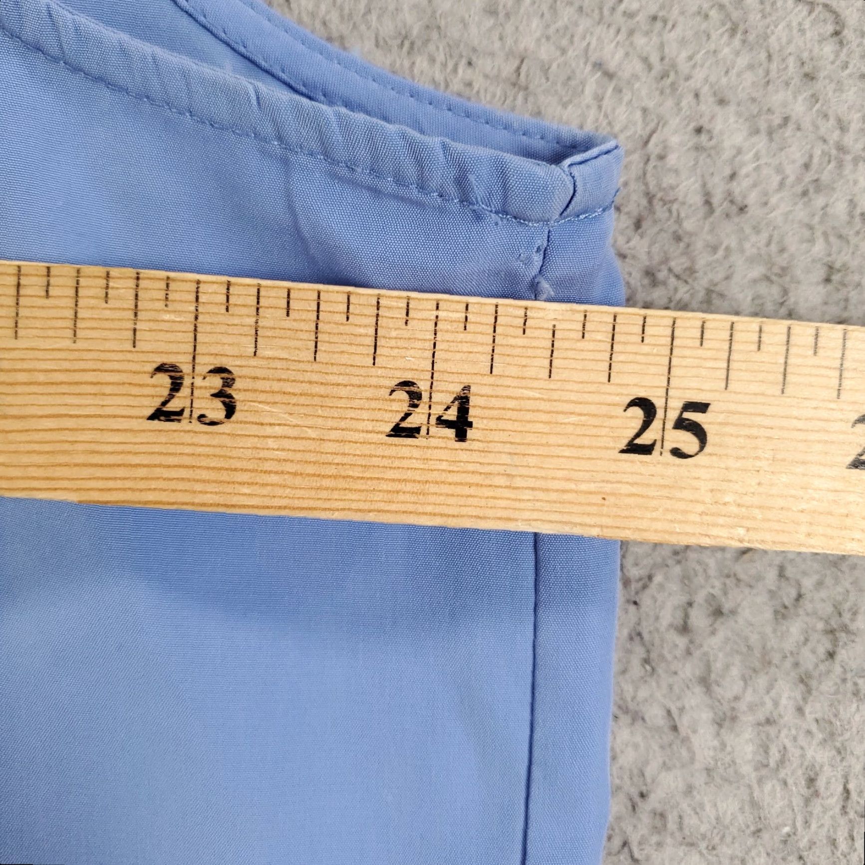 Vintage Chicos Womens Top Sleeveless V-Neck Periwinkle Blue 2XL Lightweight Polyester Blouse Shirt Tank Casual Business Travel Size XXL / US 16-18 / IT 52-54 - 4 Thumbnail