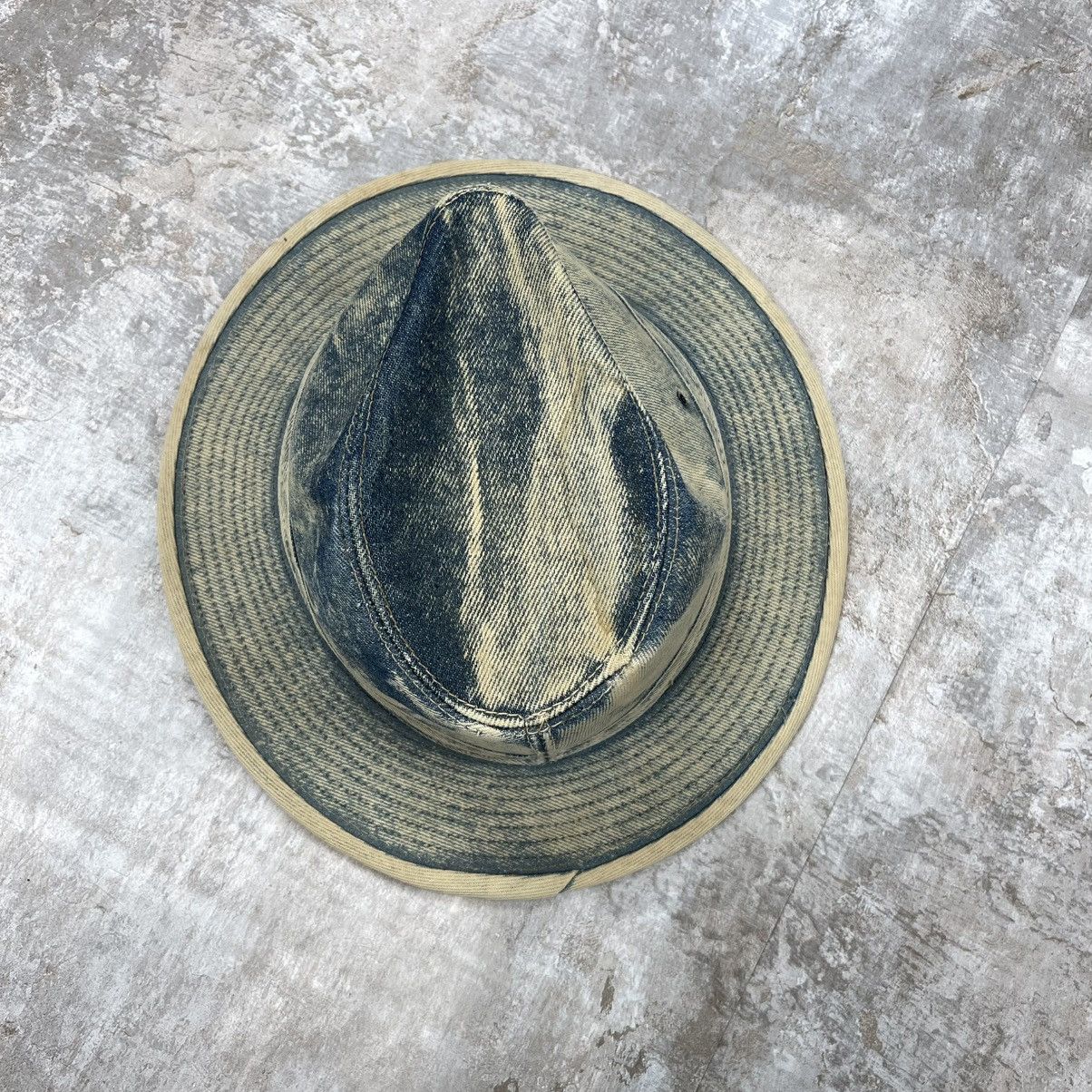 Maison Margiela × Vintage MARGIELA STYLE VINTAGE WASHED SAND DENIM COWBOY HAT WESTERN Size ONE SIZE - 7 Thumbnail