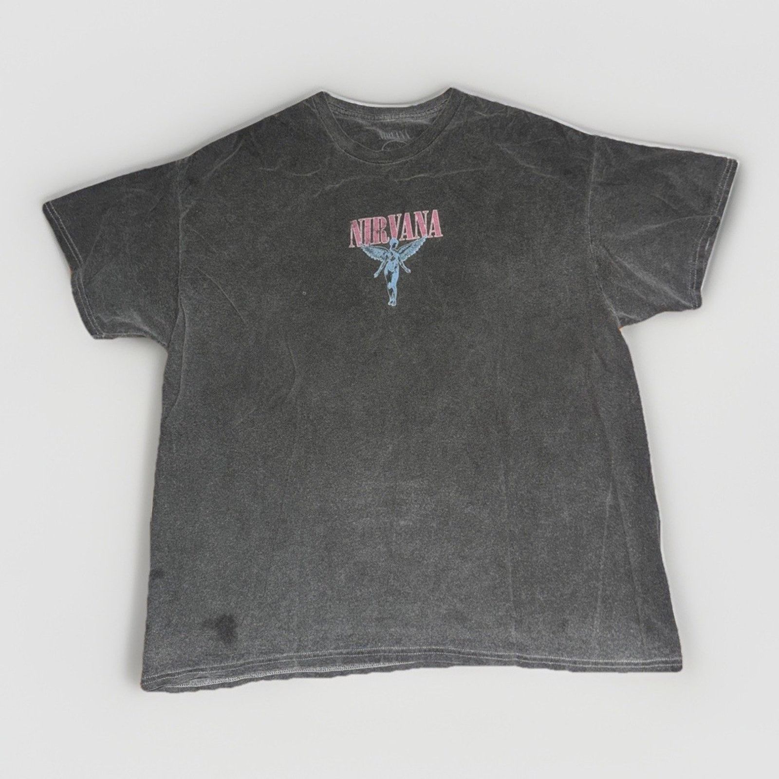 Band Tees × Nirvana Nirvana In Utero Band T-Shirt Gray XL Vintage Size US XL / EU 56 / 4 - 3 Thumbnail
