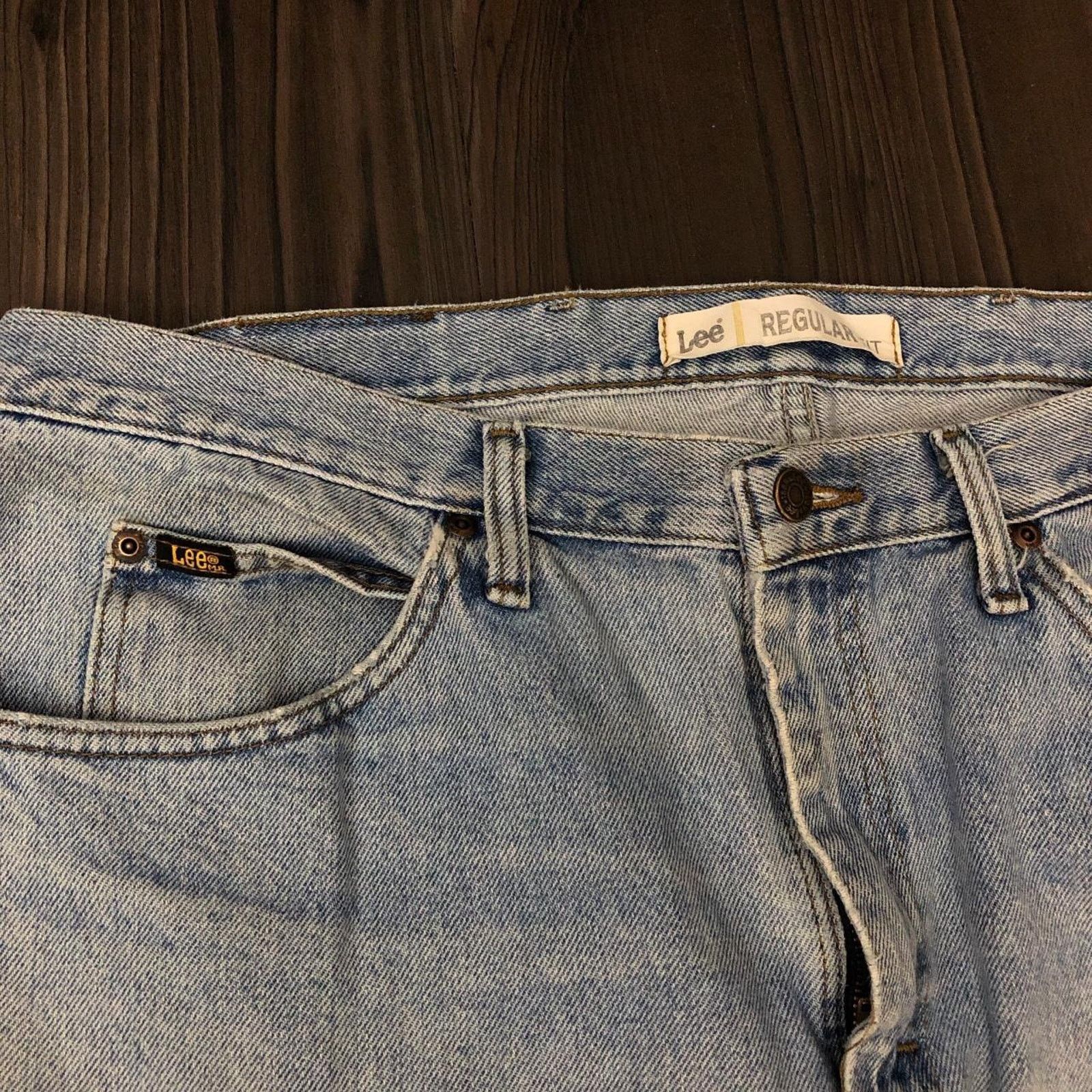 Lee Men’s Distressed Vintage Lee Denim Jeans Size US 38 / EU 54 - 6 Thumbnail