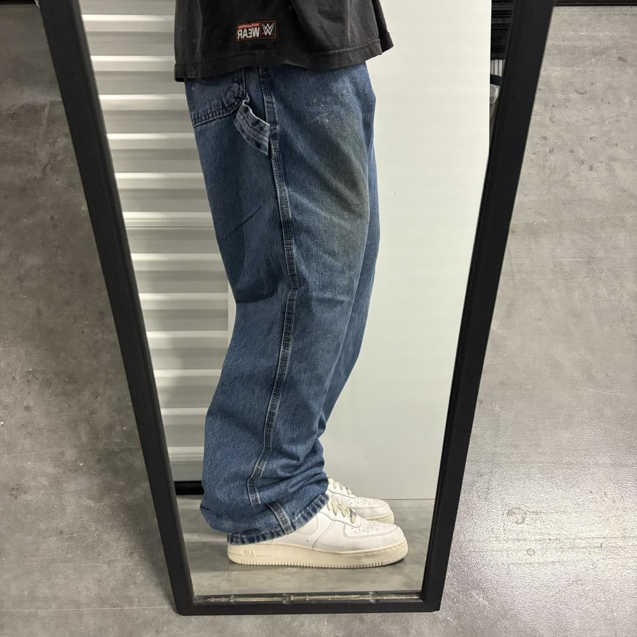 Vintage Crazy Vintage Y2K/2000s Baggy Wideleg Skater Style Carpenter Medium Wash Denim Jeans! Size US 36 / EU 52 - 2 Thumbnail