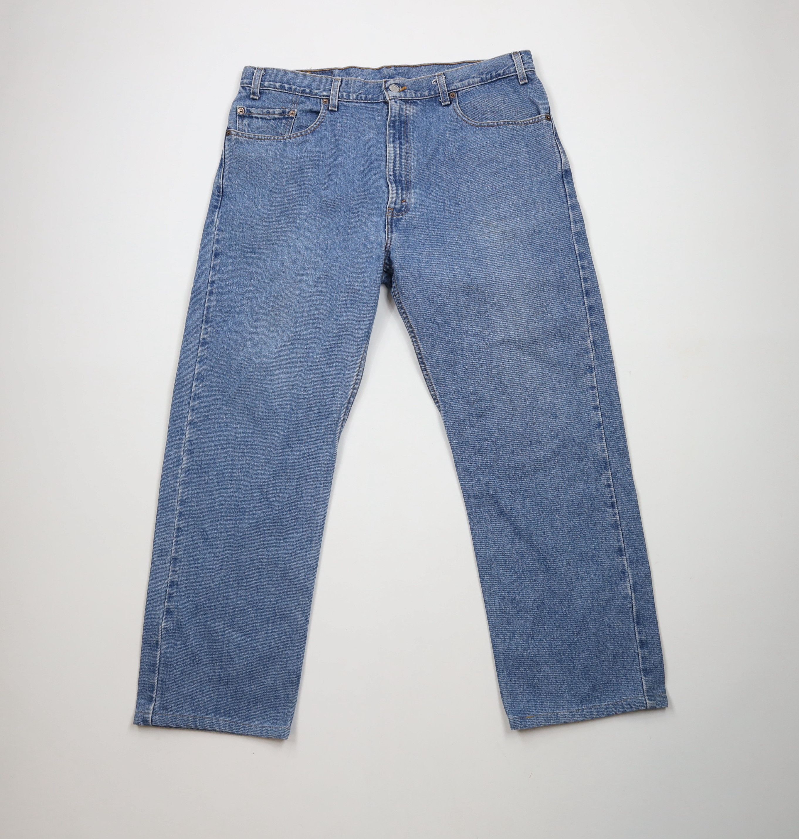 Levi's × Vintage Vintage 90s Levis 505 Regular Fit Denim Jeans Blue USA Size US 36 / EU 52 - 1 Thumbnail