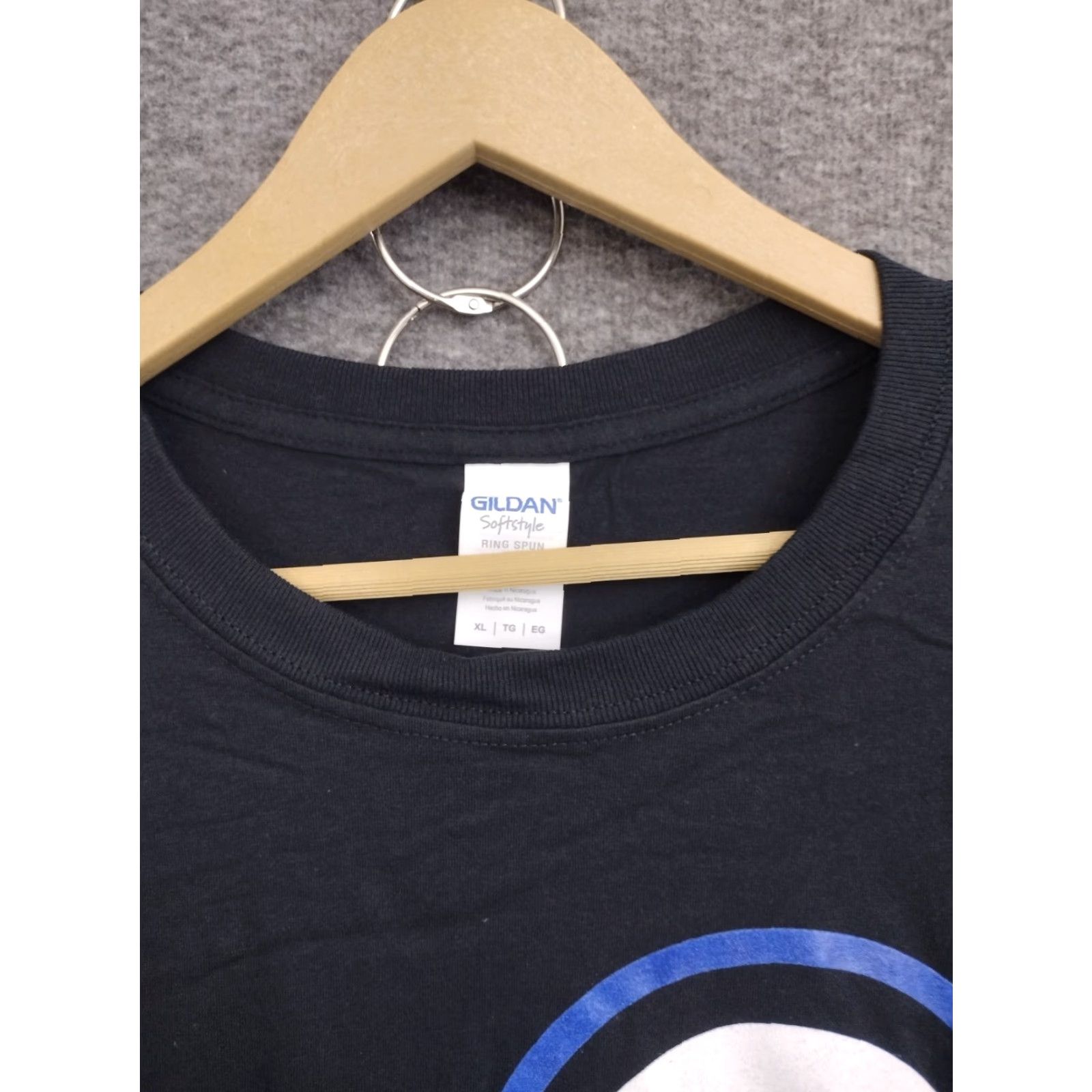Gildan Gildan T-Shirt Unisex Adults XL Black Logo Ring Spun Short Sleeve Tee Shirts Size US XL / EU 56 / 4 - 3 Thumbnail