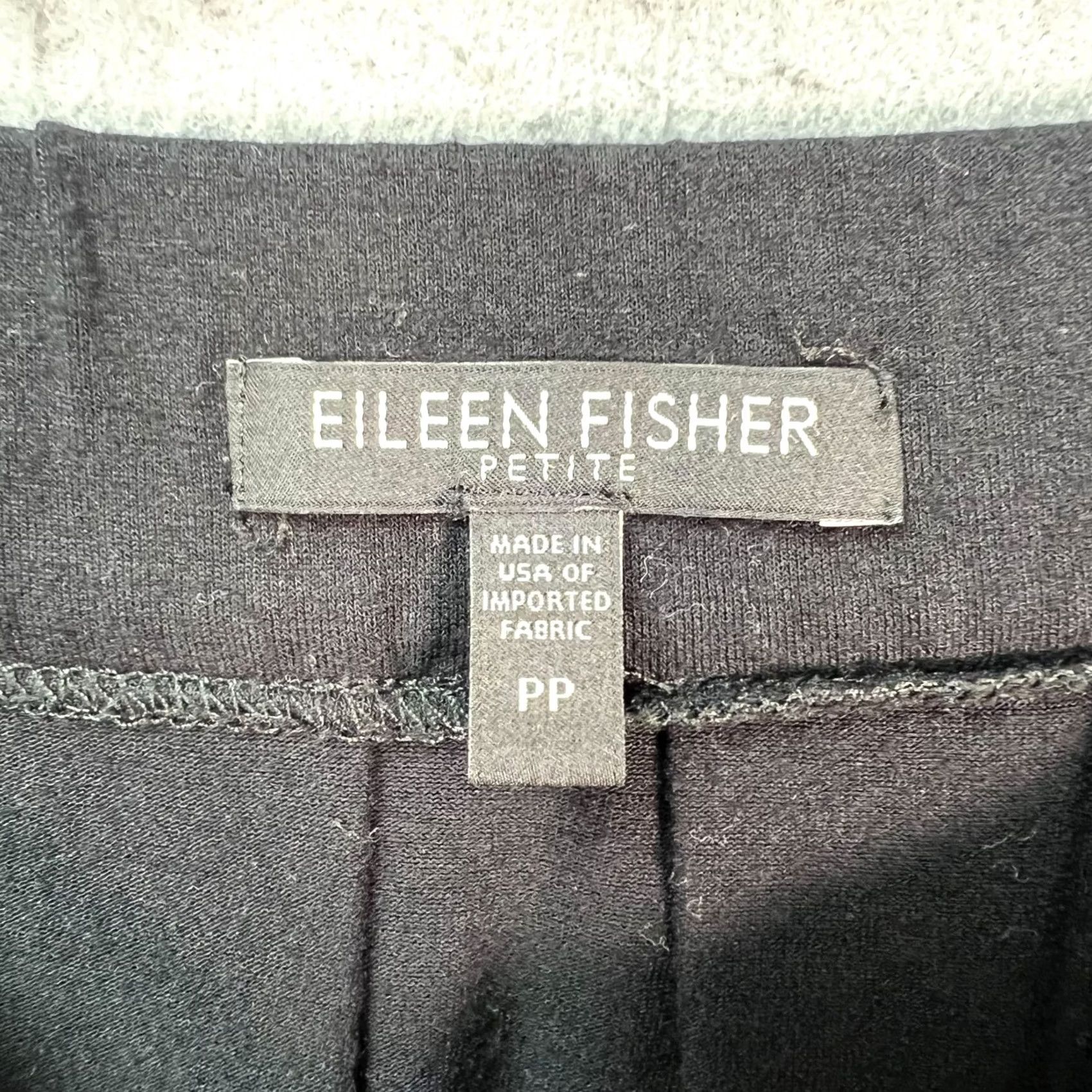 Eileen Fisher Eileen Fisher Womens PP Petite Black Pleated Knee-Length Skirt Viscose Blend - Knit, Burndown? Size 24" / US 00 / IT 34 - 3 Thumbnail