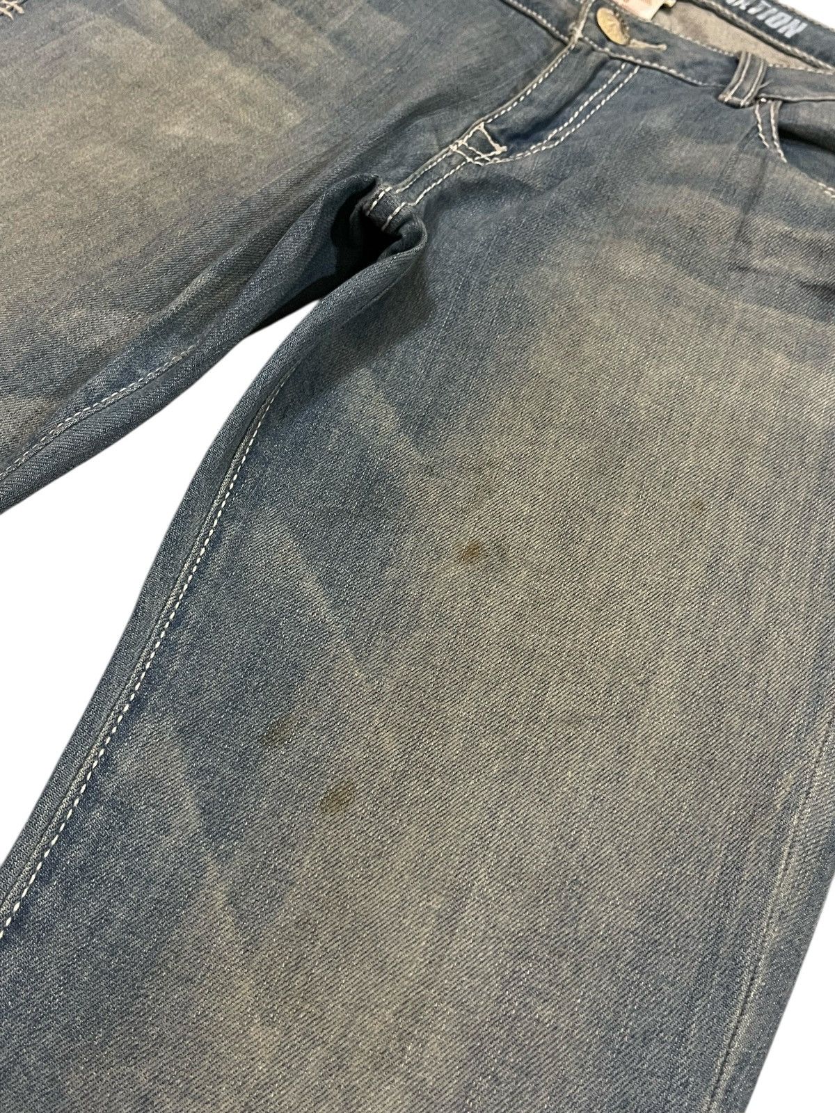 Japanese Brand FLARE 💥 People’s Liberation Washed Denim Size 33" - 19 Thumbnail