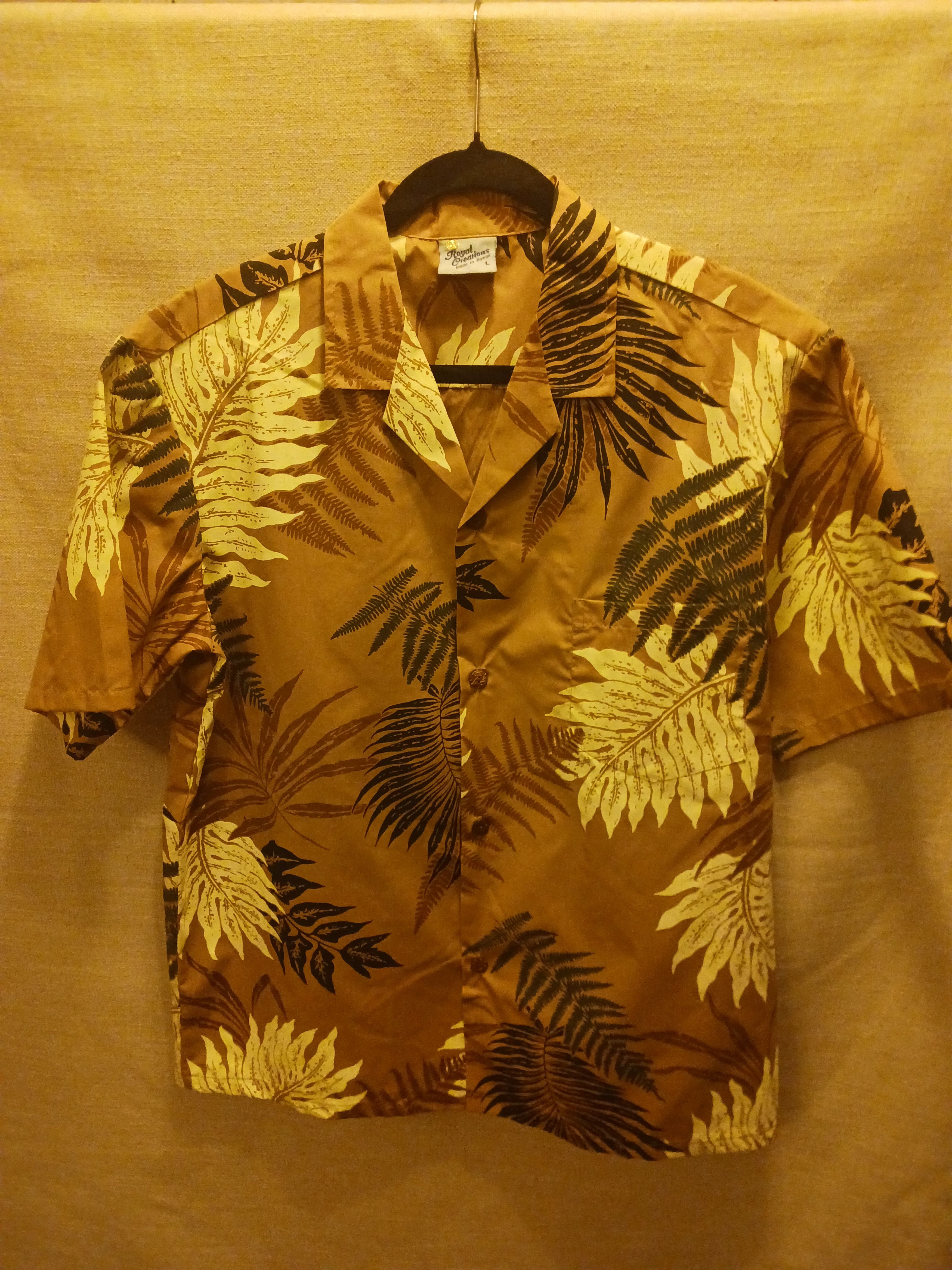 Vintage NWOT Vintage 70's Royal Creation Hawaiian Shirt Size US L / EU 52-54 / 3 - 1 Thumbnail
