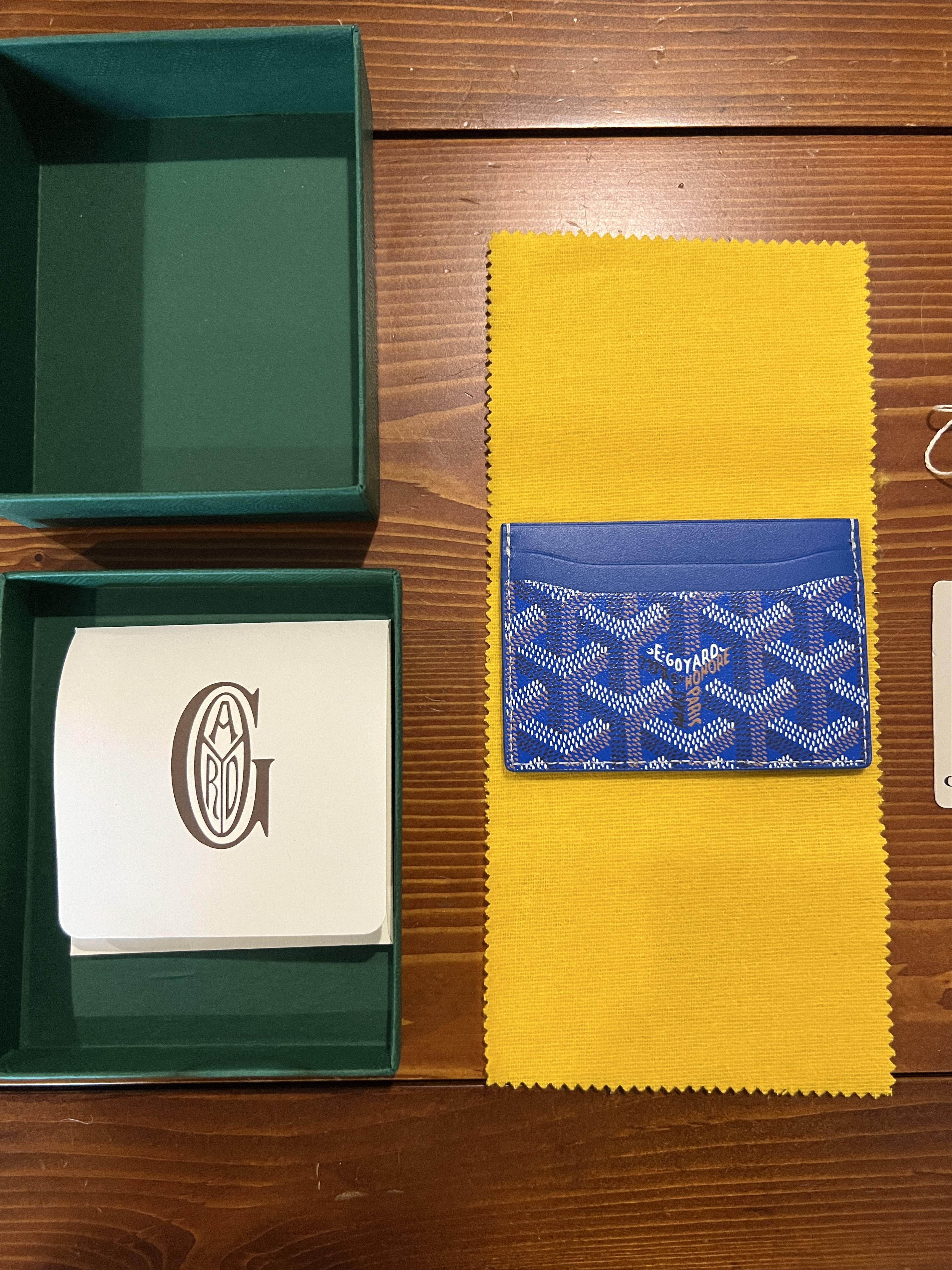 image of Goyard Cardholder In Blue, Men's