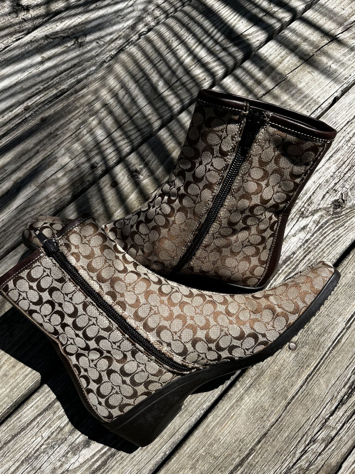 Coach Y2K Coach Sallie Monogram Boots Size US 7 / IT 37 - 3 Thumbnail