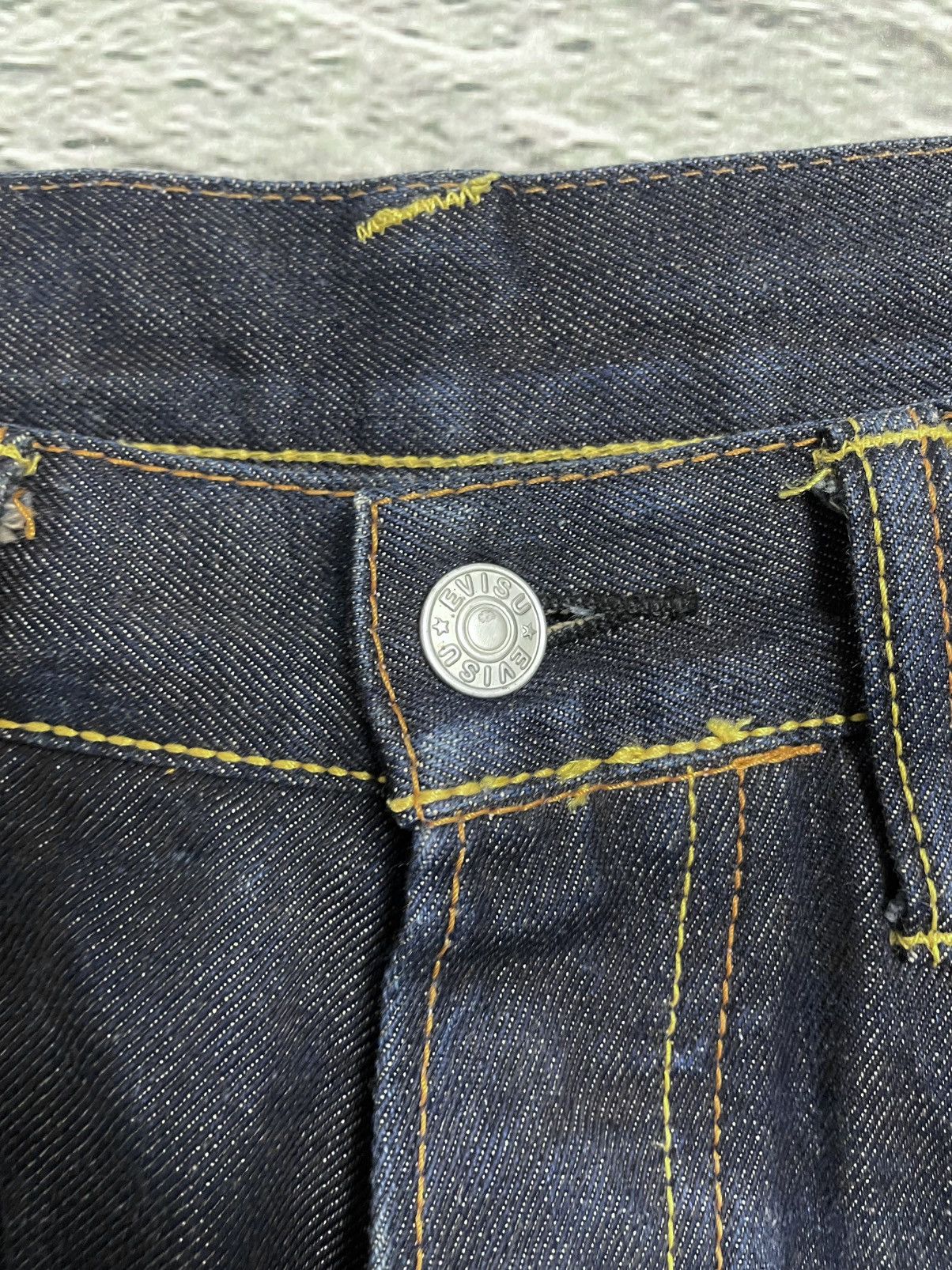 Evisu Evisu jeans daicock big logo white selvedge denim letters Size US 30 / EU 46 - 8 Thumbnail