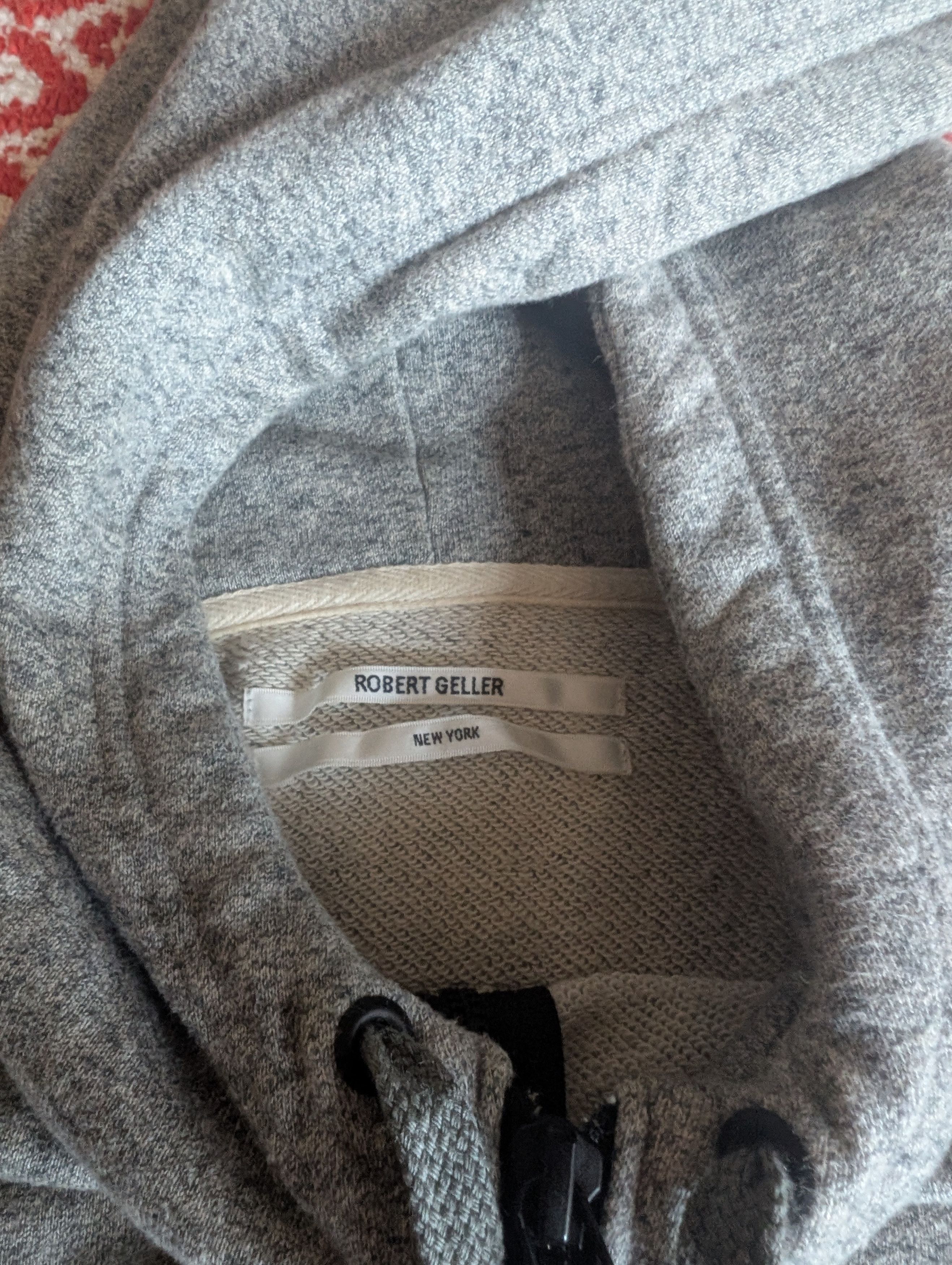 Robert Geller Robert Geller Grey Terry Quarter Zip Hoodie Size US XL / EU 56 / 4 - 4 Thumbnail