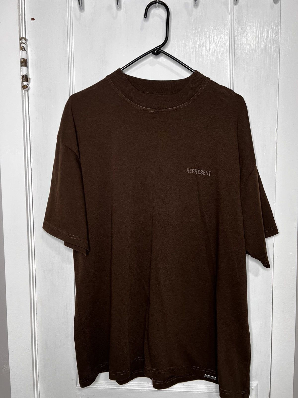 image of Represent Clo Blank T-Shirt in Brown, Men's (Size Medium)