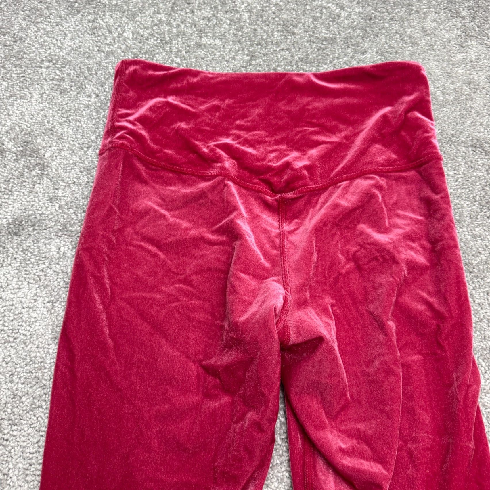 Athleta VINTAGE Athleta Elation Velvet Leggings Womens Small Pink Compression Athleisure Yoga Fitness Size 28" / US 6 / IT 42 - 3 Thumbnail