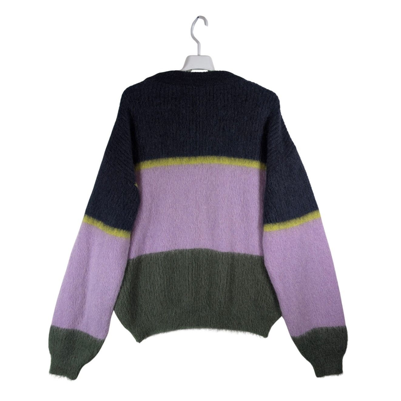 REVOLVE Revolve Cordova Alpaca Mohair Colorblock Fuzzy Knit Sweater Size S / US 4 / IT 40 - 2 Thumbnail