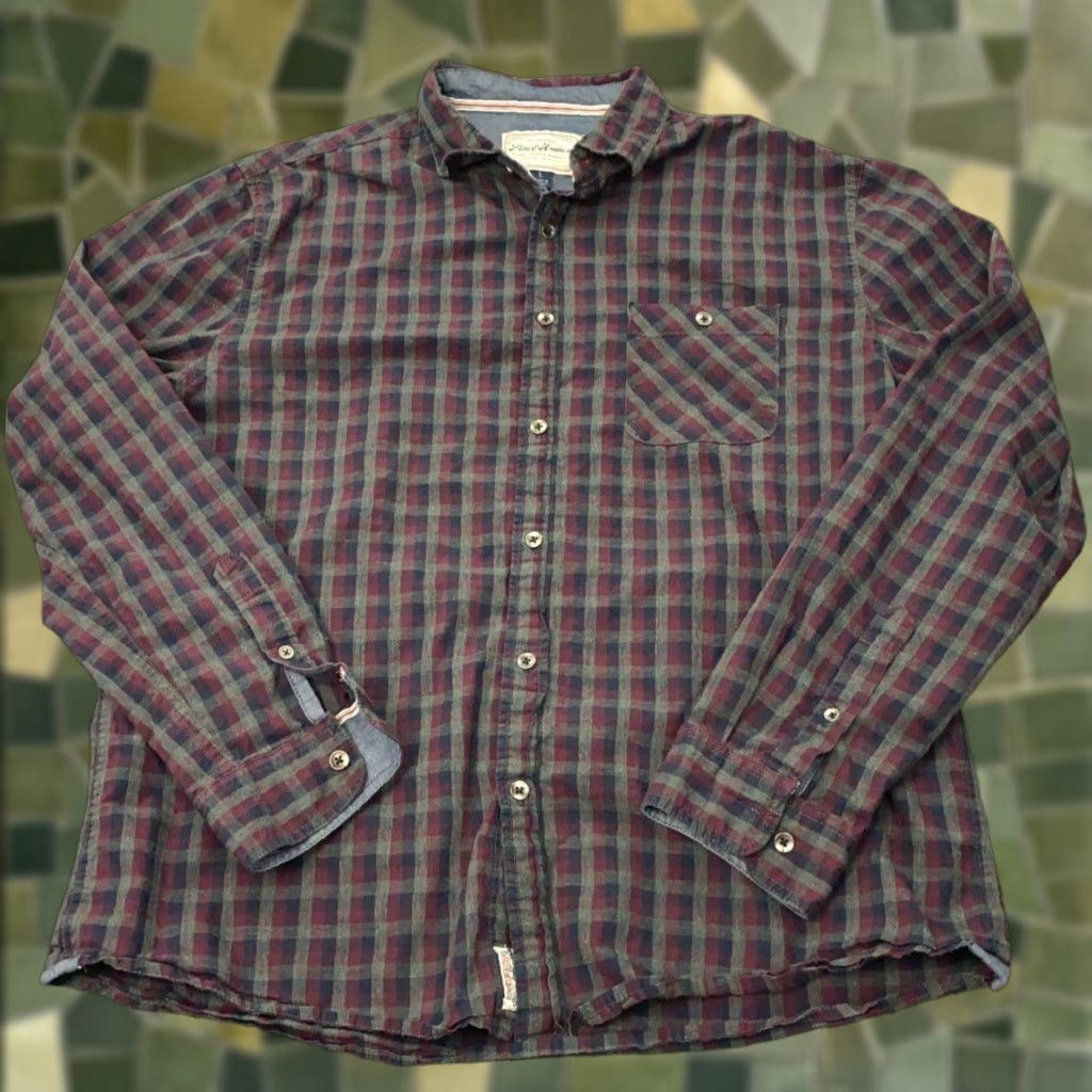 Flag & Anthem VINTAGE Flag & Anthem Flannel Shirt Mens Large Plaid Long Sleeve Size US L / EU 52-54 / 3 - 1 Thumbnail