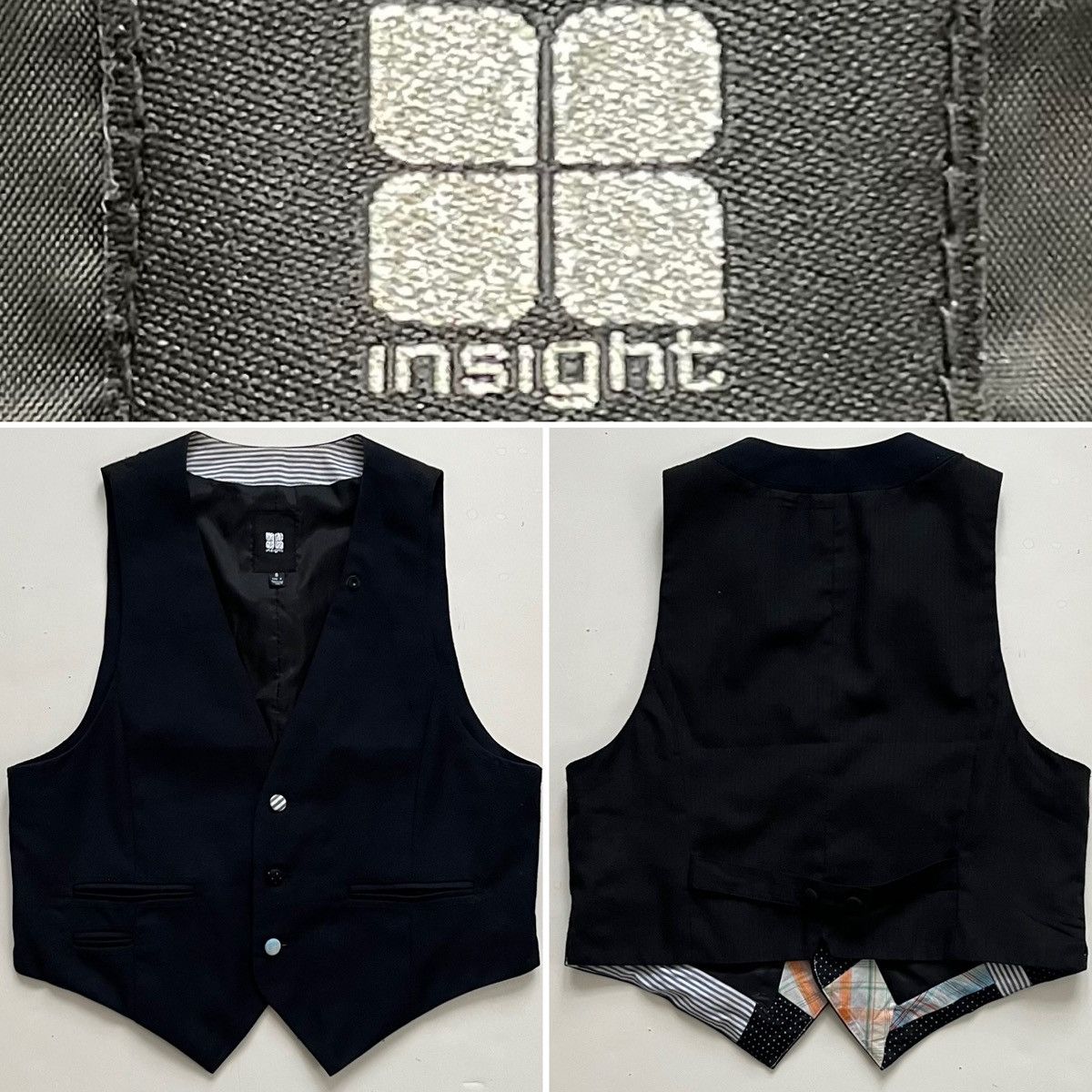 Insight Casual 3 Button Vest, PolyBlend, Men US Small, Brand=Insight Size US S / EU 44-46 / 1 - 1 Thumbnail