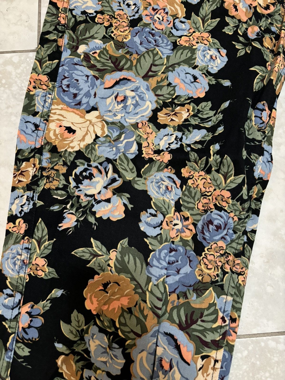 Supreme rare like new FW 2014 Supreme Floral Flower black pants Size US 30 / EU 46 - 20 Thumbnail