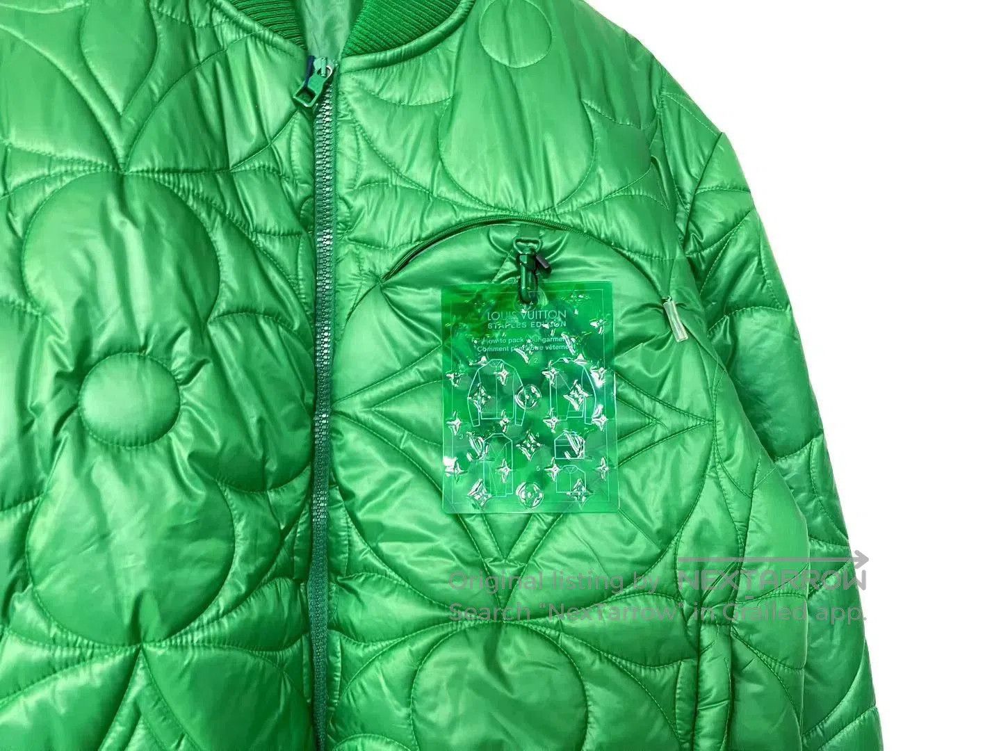 Louis Vuitton Louis Vuitton Green Embossed Jacket. Size US L / EU 52-54 / 3 - 2 Thumbnail