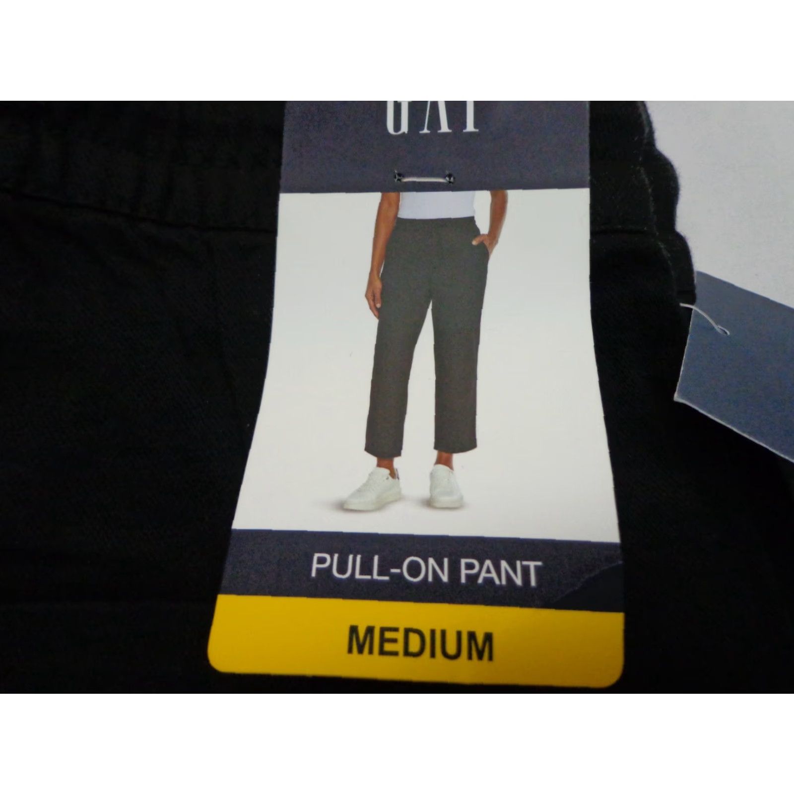 Gap GAP Women's Pants Pull On Ankle Length Elastic Drawstring Waist Black M Modern Casual Pants Size 32" / US 10 / IT 46 - 2 Thumbnail