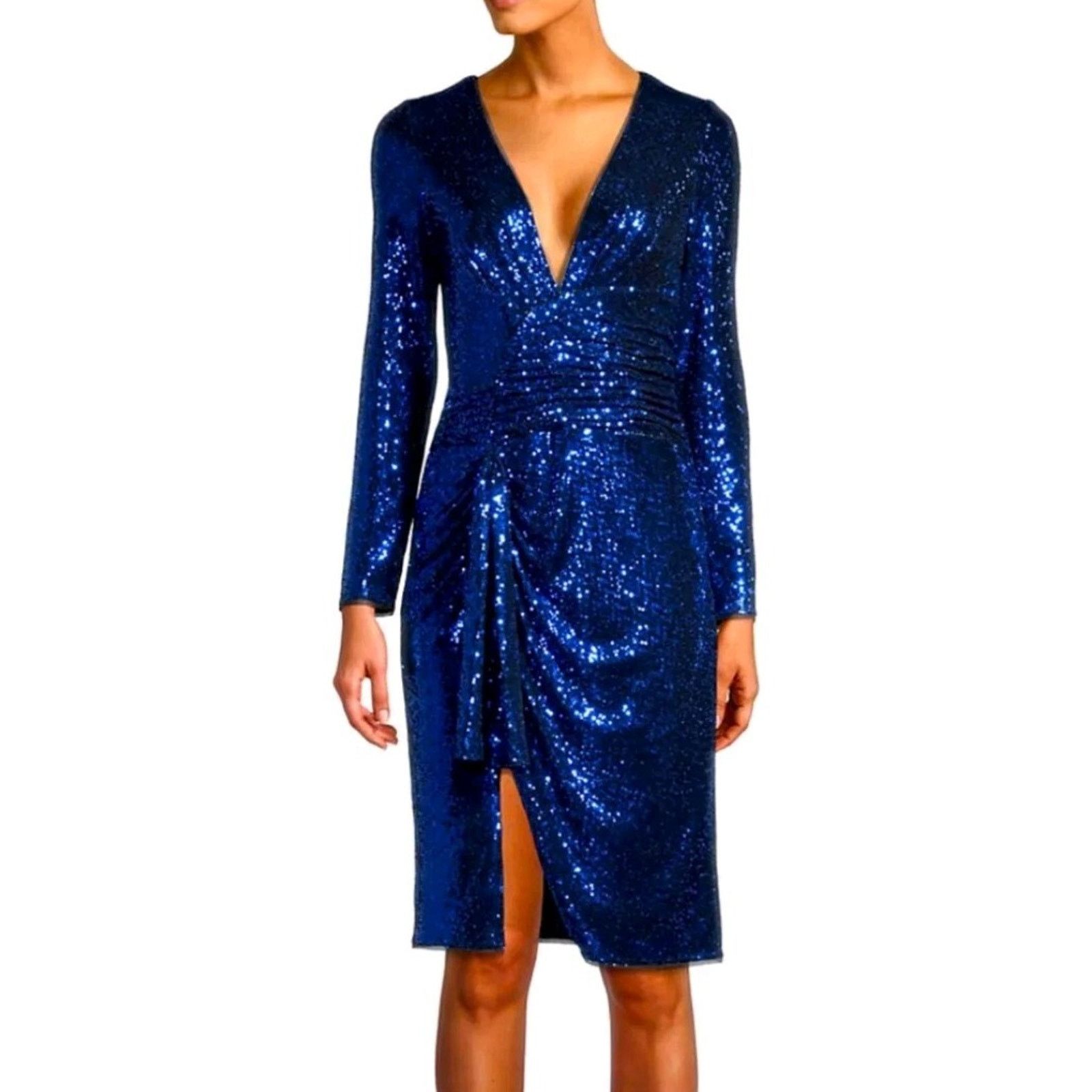 & Other Stories Aidan Mattox prom wedding Cobalt Blue 10 A000406 Size L / US 10 / IT 46 - 1 Thumbnail