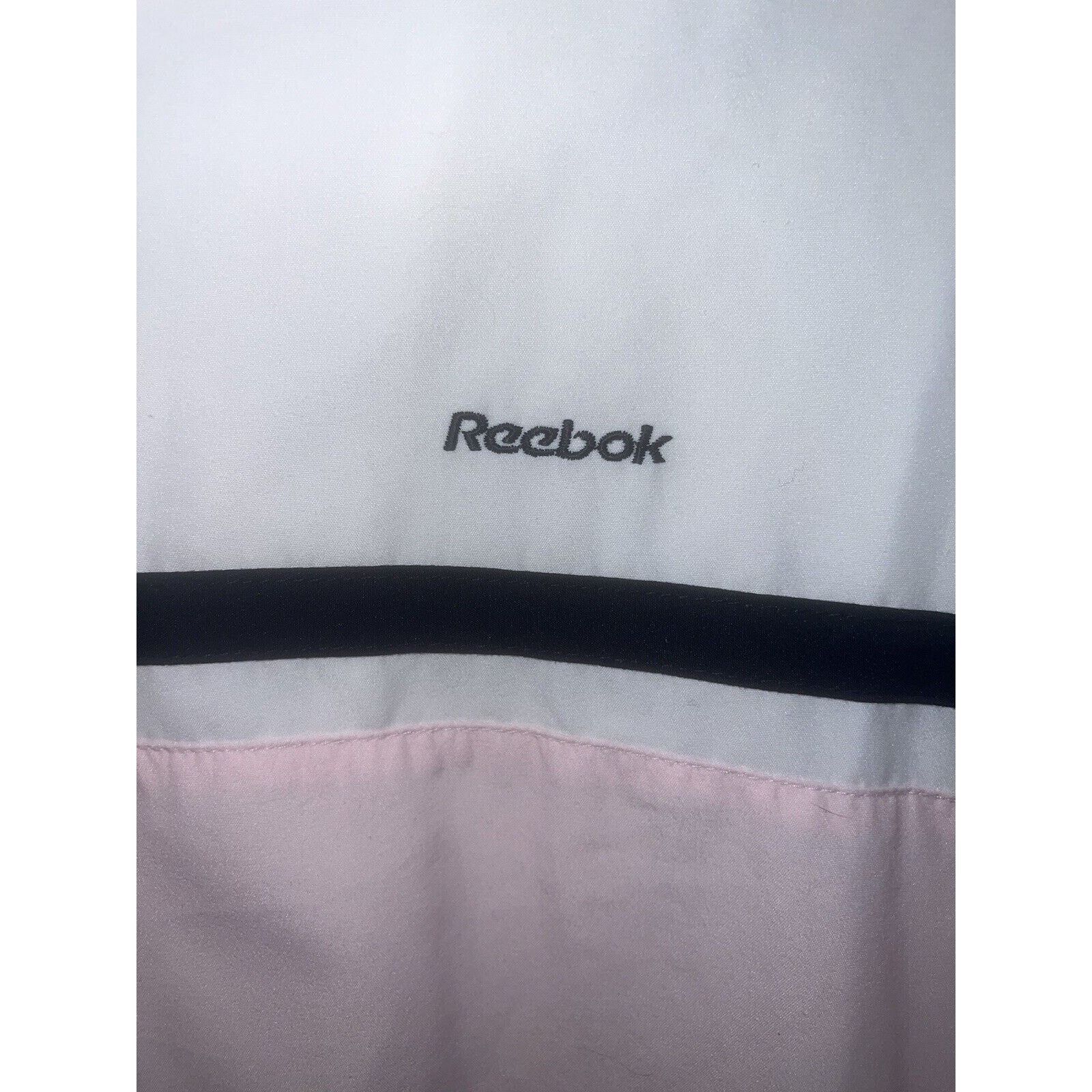 Reebok Vintage Reebok Windbreaker Jacket Womens Pink White Zip XL Size XL / US 12-14 / IT 48-50 - 2 Thumbnail