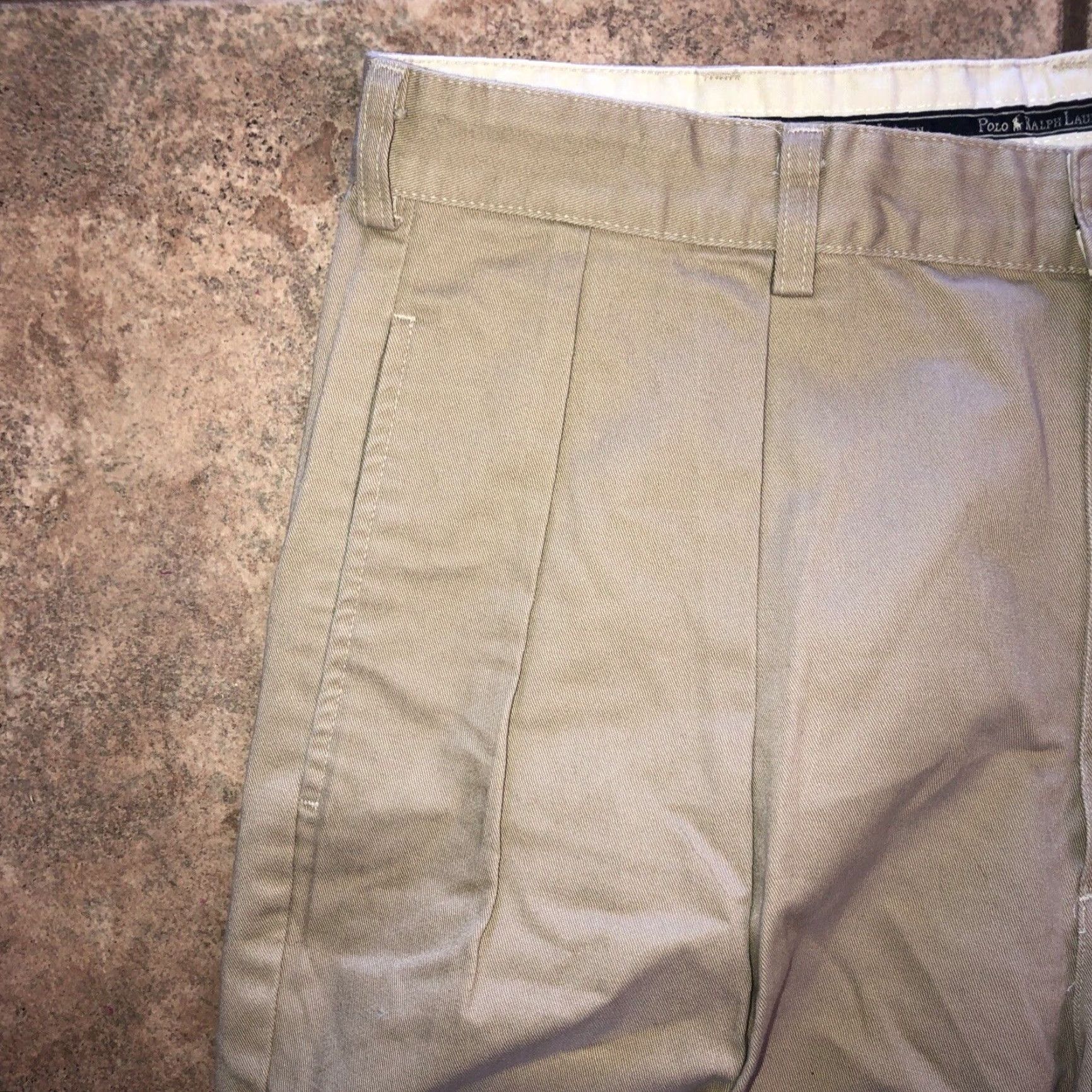 Polo Ralph Lauren Polo Ralph Lauren Dress Pants Mens 36 x 32 Beige Regular Inseam 32 Mens Size US M / EU 48-50 / 2 - 2 Thumbnail