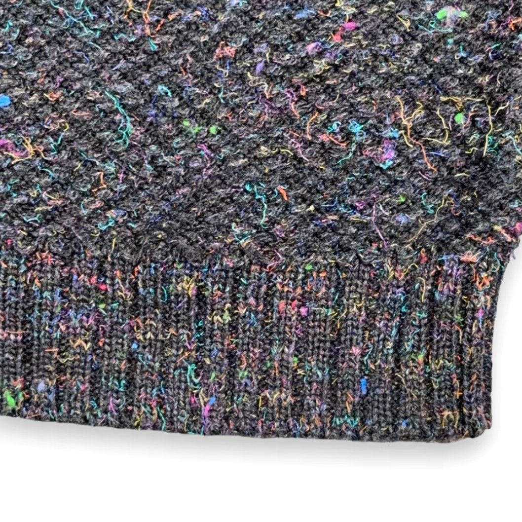 Vintage VINTAGE Bachrach Sweater Vest Men's MEDIUM Black Confetti Knit Wool Blend 80s Size US M / EU 48-50 / 2 - 5 Thumbnail