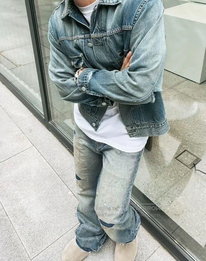 Enfants Riches Deprimes Enfants Riches Deprimes Cut Distressed Vintage Blue Denim Size US M / EU 48-50 / 2 - 6 Thumbnail