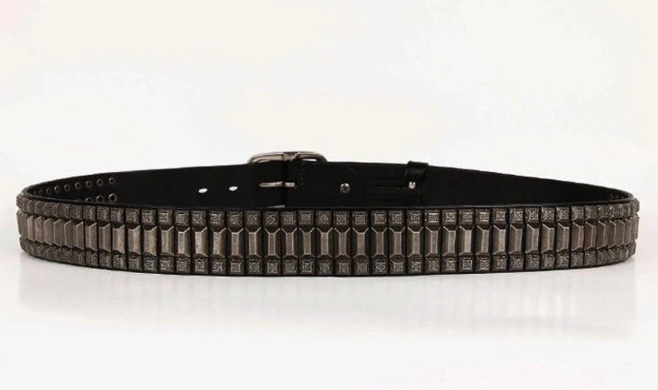 Designer 105cm Cowboy Motorcycle Jeans Heavy Metal Rivet Belts Size ONE SIZE - 5 Thumbnail