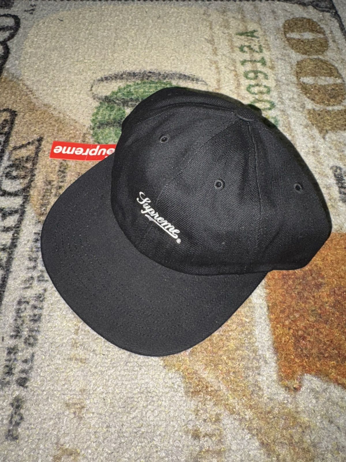 Supreme Supreme Script Logo 6-Panel Hat Size ONE SIZE - 1 Thumbnail