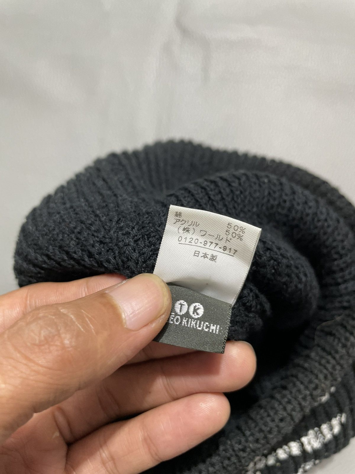 If Six Was Nine 2000s Japanese skull knitted beanie hat Size ONE SIZE - 4 Thumbnail