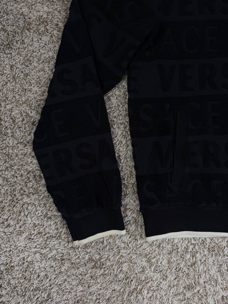 Versace Versace Velour Over Print Logo Track Jacket Men's Size 7 Size US XL / EU 56 / 4 - 3 Thumbnail