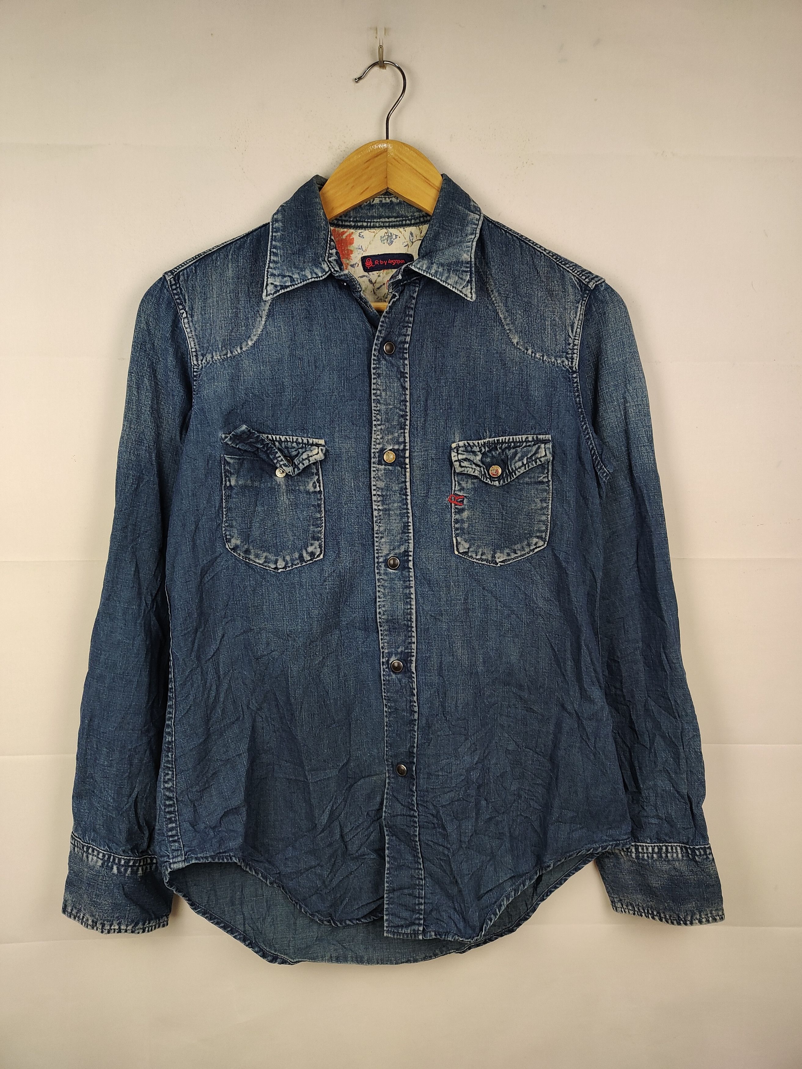 45rpm R by 45rpm Denim Indigo Shirt Size US S / EU 44-46 / 1 - 1 Thumbnail