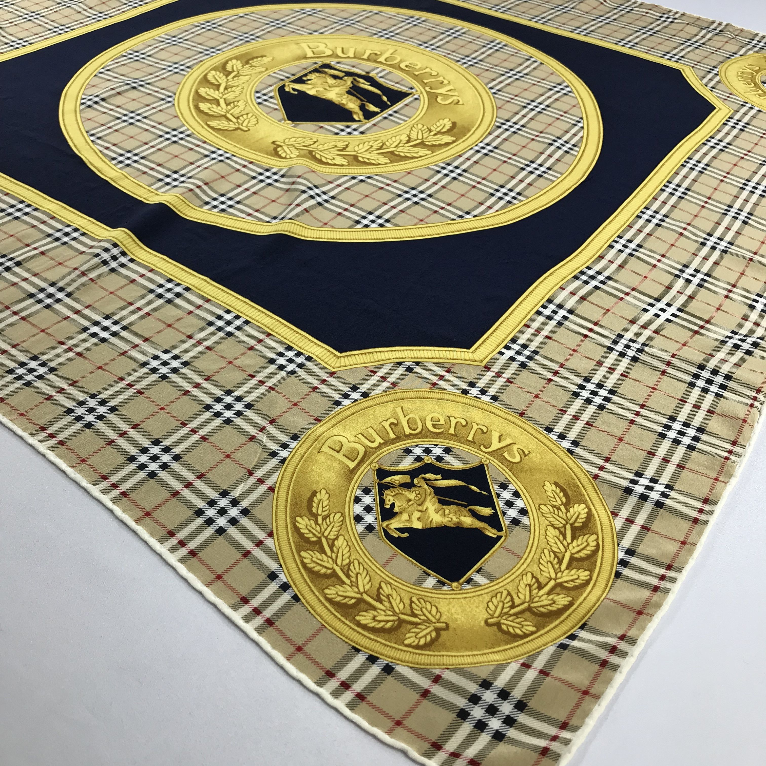 Burberry Vintage Burberry Silk Scarf - S2395 Size ONE SIZE - 2 Thumbnail