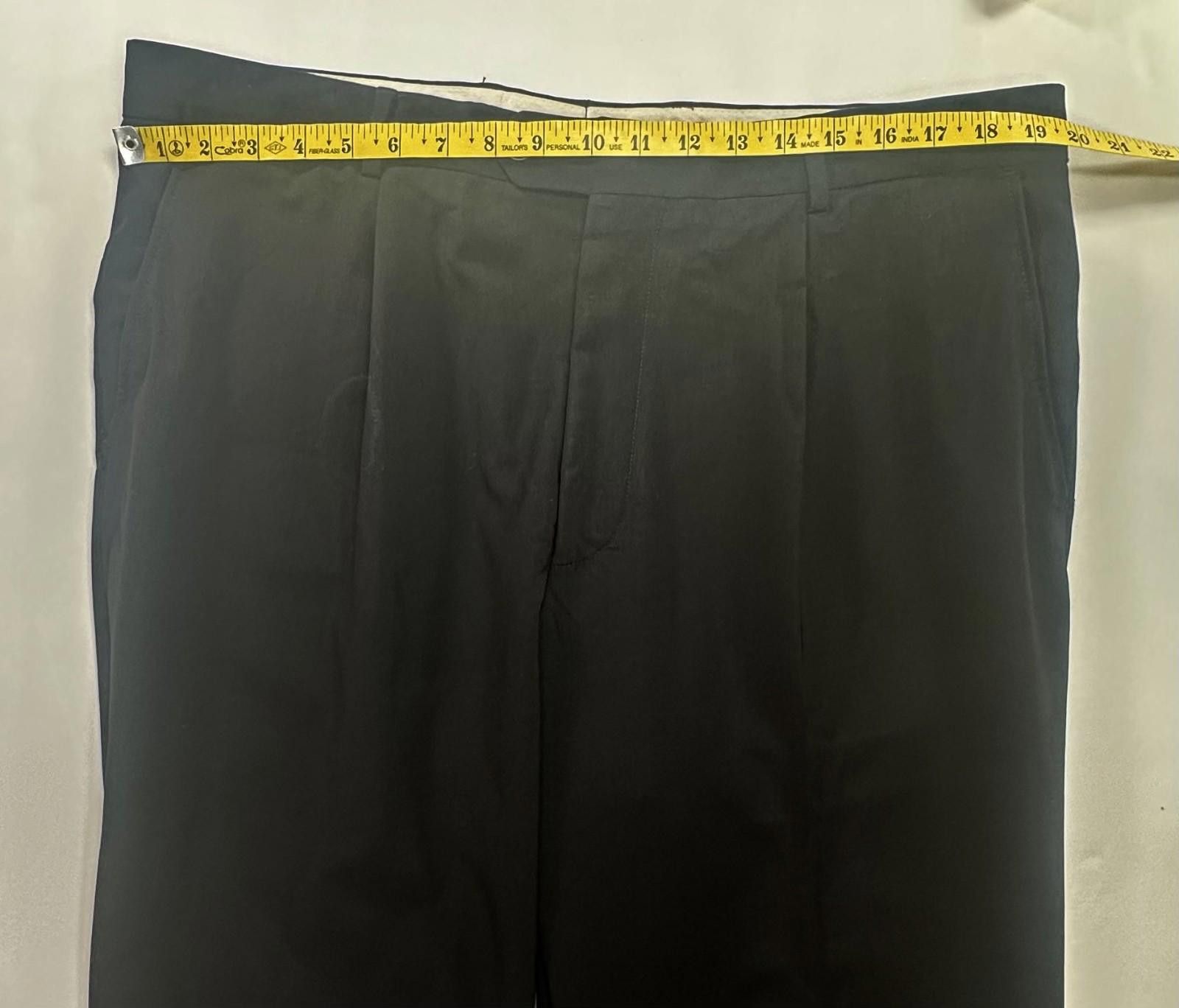 Other Hugo Boss Dr Hook Regular Wool Dress Pants Black 40/28 Size US 40 / EU 56 - 3 Thumbnail