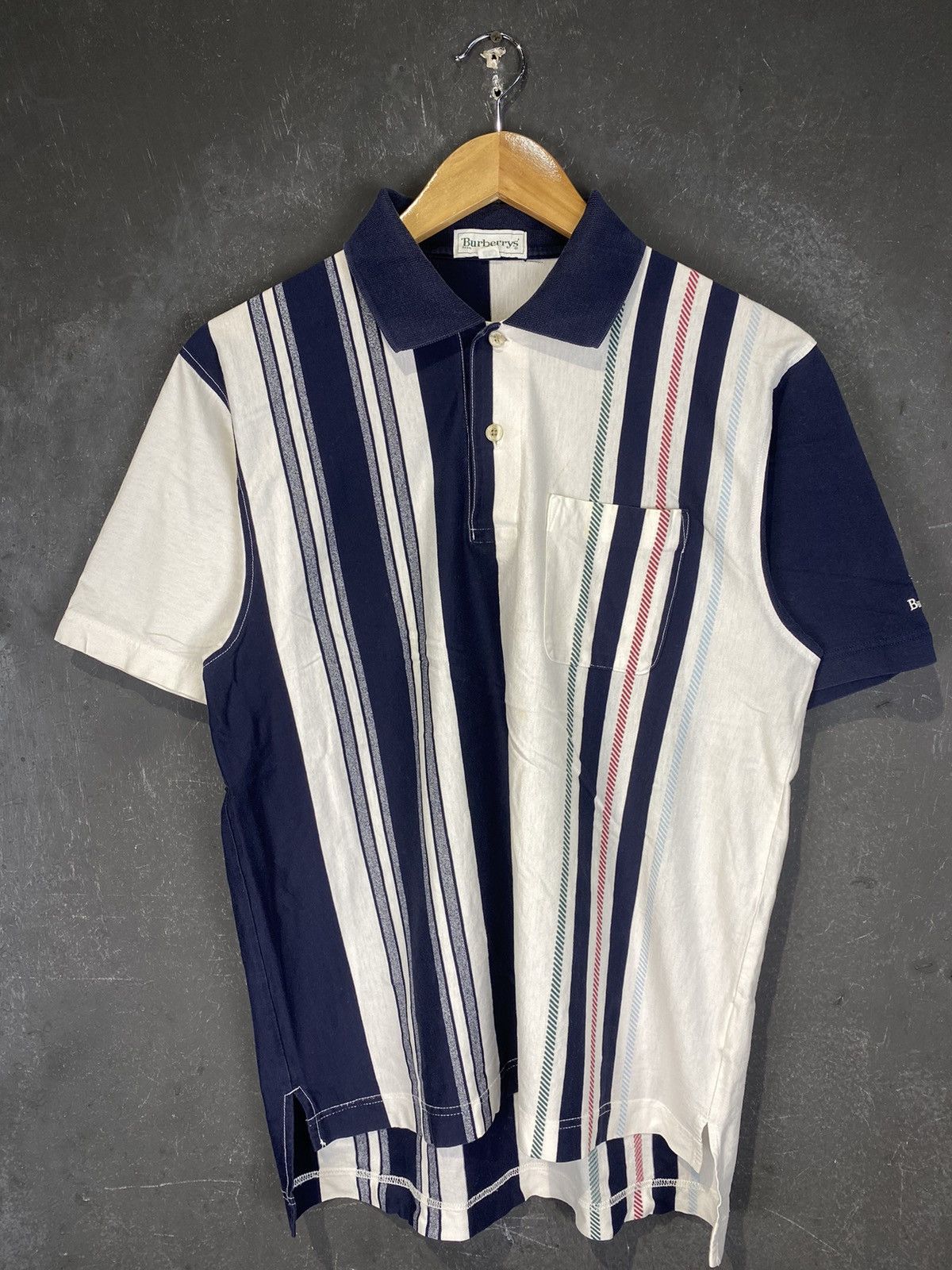 Burberry × Burberry Prorsum × Vintage Burberry Striped Polos Tee Size US M / EU 48-50 / 2 - 2 Thumbnail