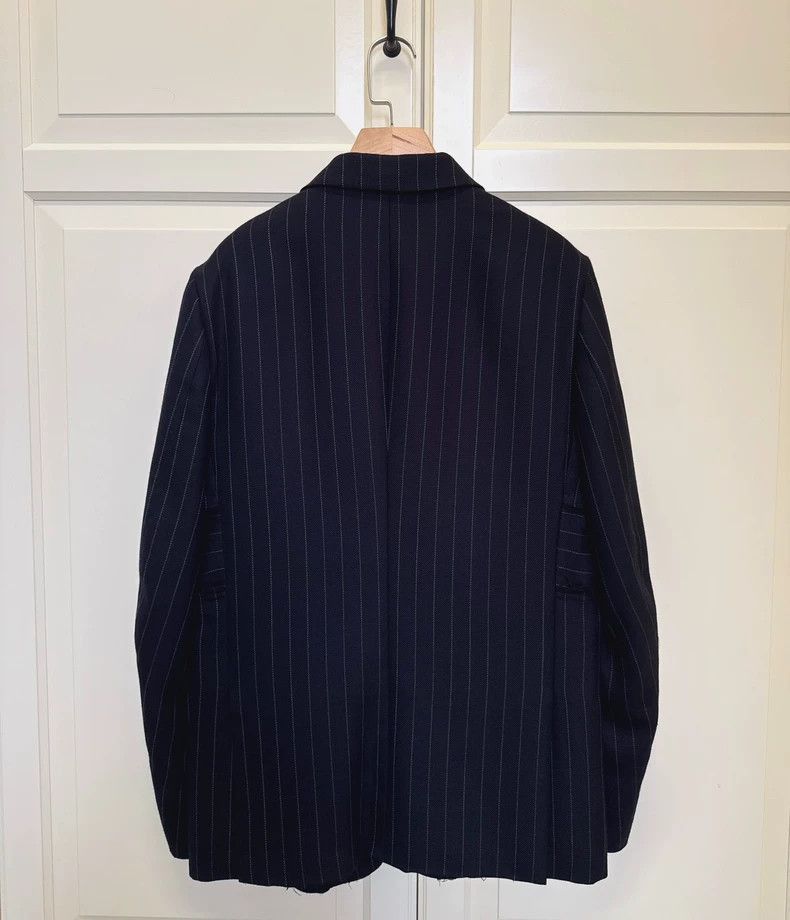 Comme des Garcons COMME des GARCONS HOMME men's wool suit jacket in navy blue Size US M / EU 48-50 / 2 - 2 Thumbnail