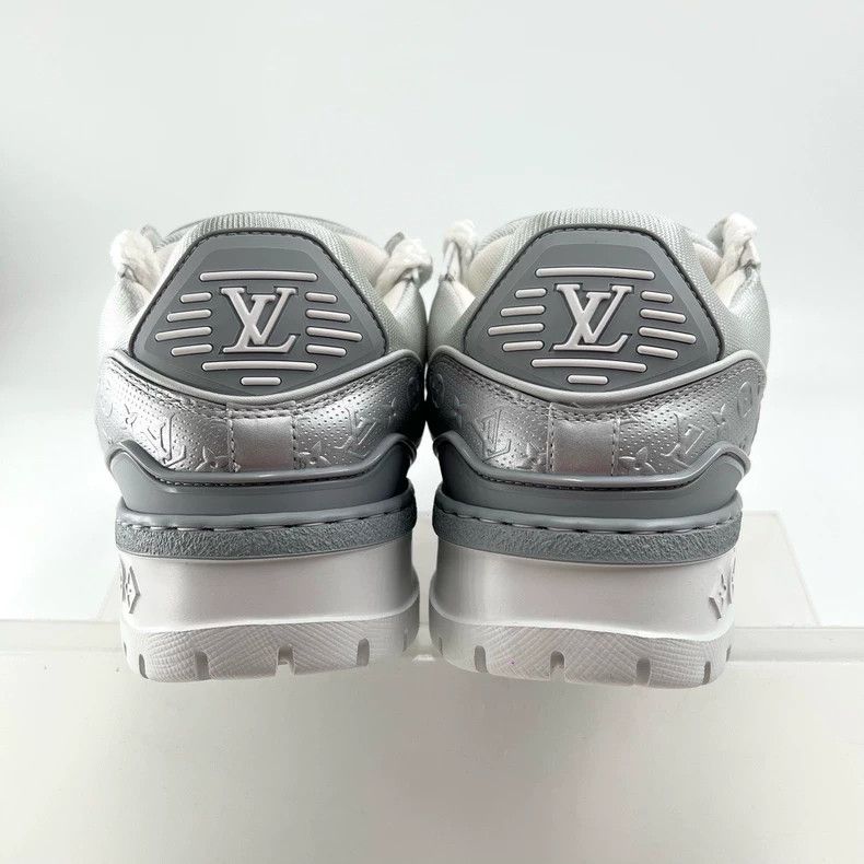 Louis Vuitton Louis Vuitton Trainer Maxi Liquid Silver Fat Ding shoes Size US 5 / IT 35 - 3 Thumbnail