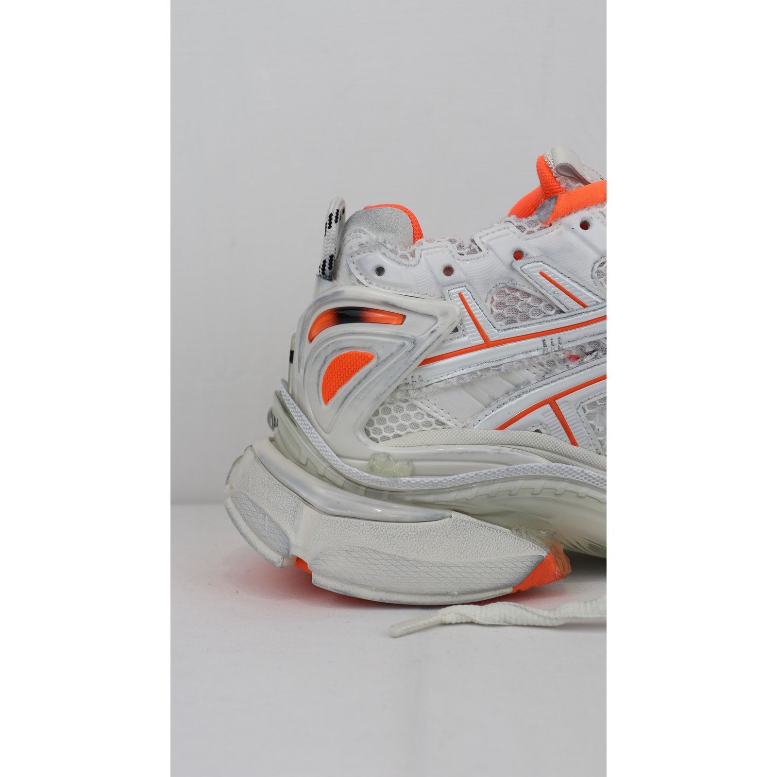 Balenciaga o1rshd1 Upper Mesh Rubber Runner in Neon Orange/Eggsh Size US 10 / EU 43 - 7 Thumbnail