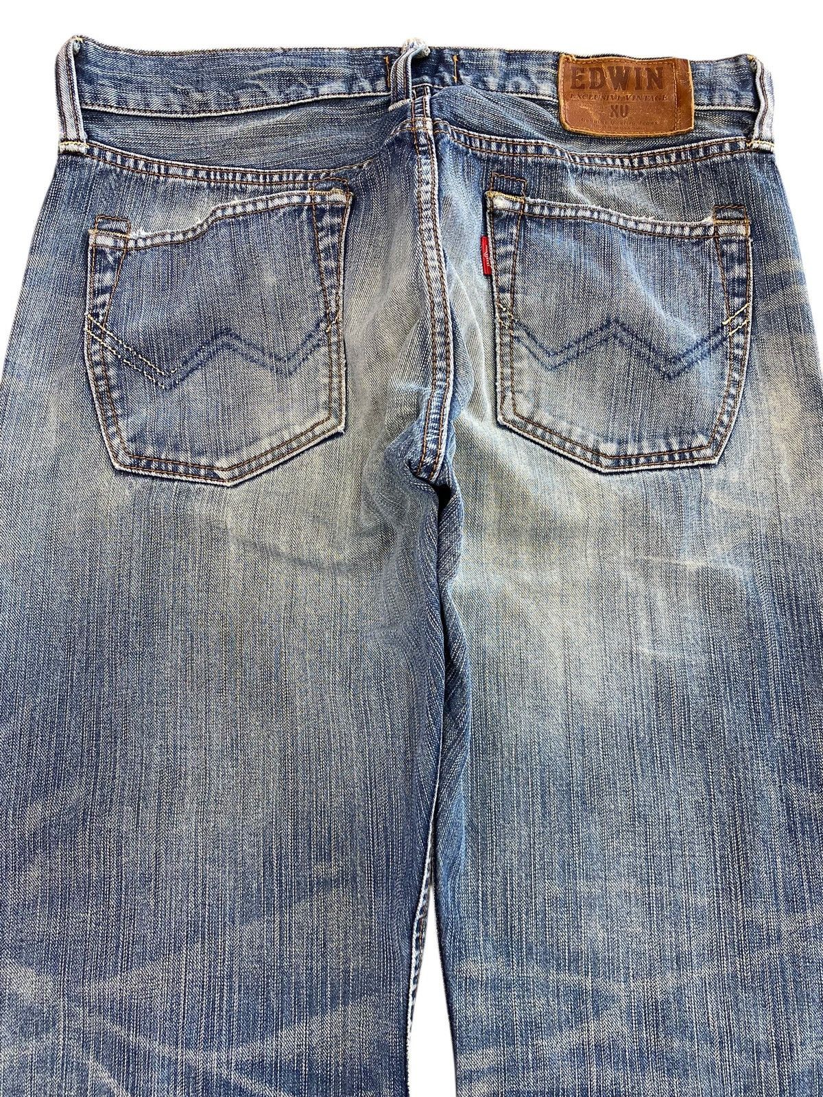 Edwin Edwin Vintage Mud Wash Whiskered Style Loose Jeans Size US 34 / EU 50 - 4 Thumbnail