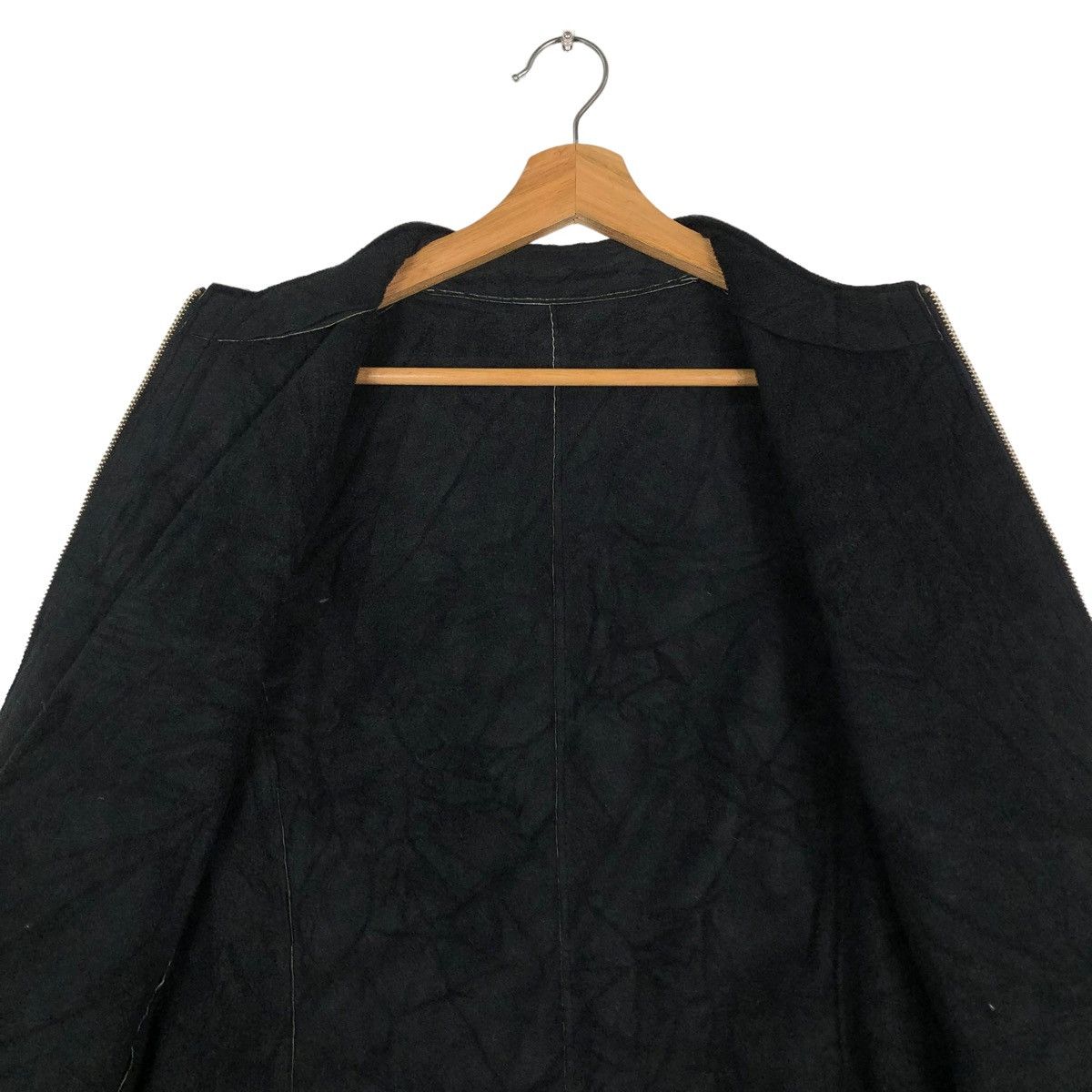 Hiroko Koshino Homme 🔥GENUINE LEATHER BIKER JACKET CROPPED HIROKO BIS SHEARLING Size M / US 6-8 / IT 42-44 - 14 Thumbnail