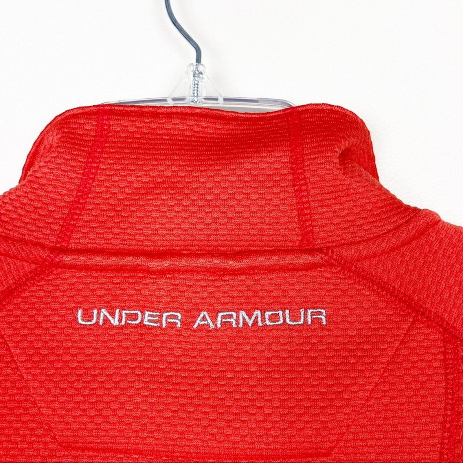Under Armour Under Armour Orange Fuego Quarter Zip Sweater Sz M Size US M / EU 48-50 / 2 - 8 Thumbnail
