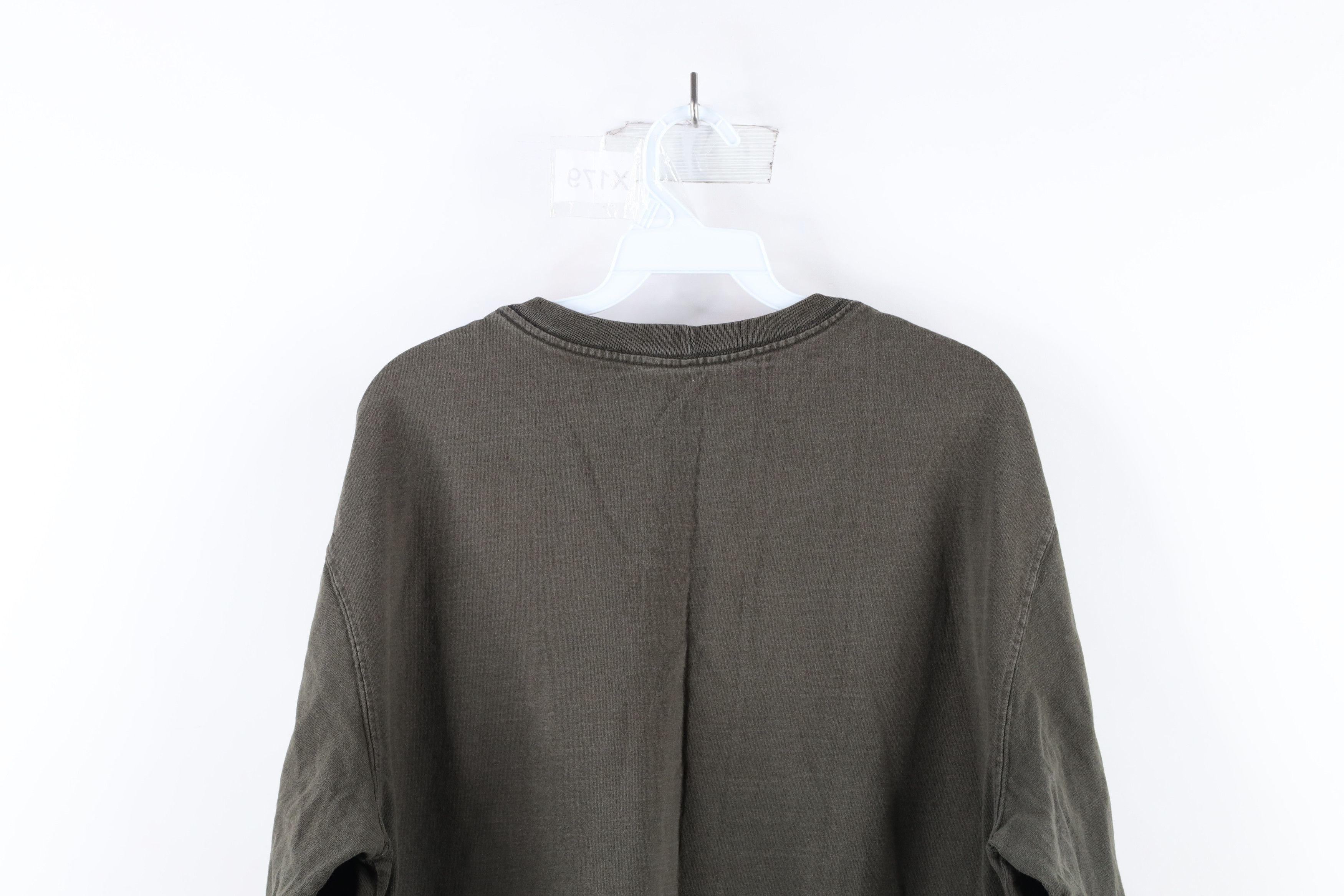 Carhartt Vintage Carhartt Spell Out Long Sleeve Pocket T-Shirt Green Size US M / EU 48-50 / 2 - 12 Thumbnail