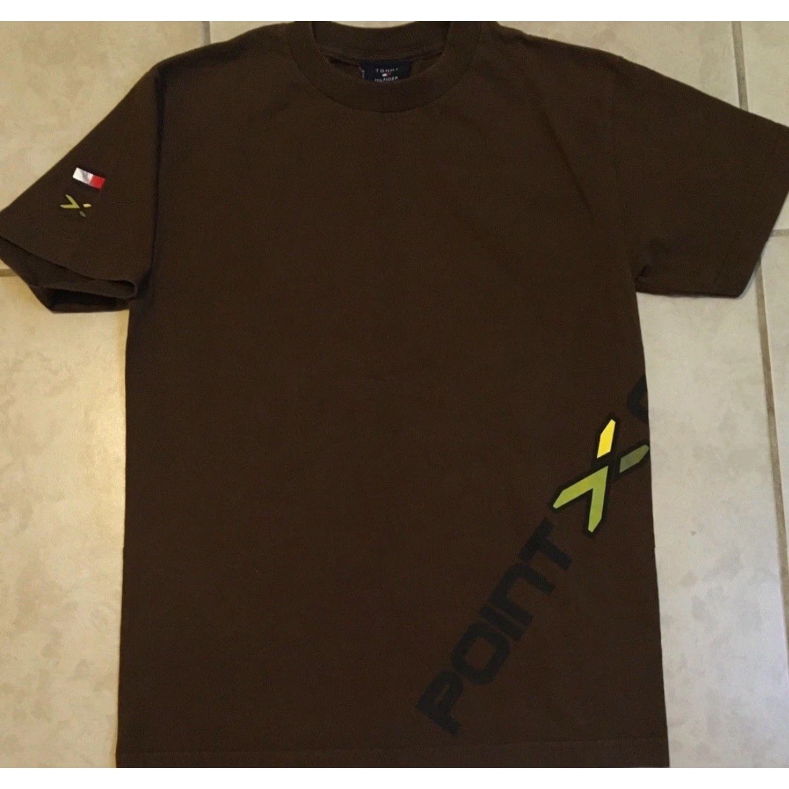 Tommy Hilfiger Vtg Point X Camp Shirt S Action Sports Skate Motocross BMX Woodward Surf Extreme Shirt Mens S Brown 80s 90s Punk Skateboarding Summer Camp USA Skater Size US S / EU 44-46 / 1 - 2 Thumbnail